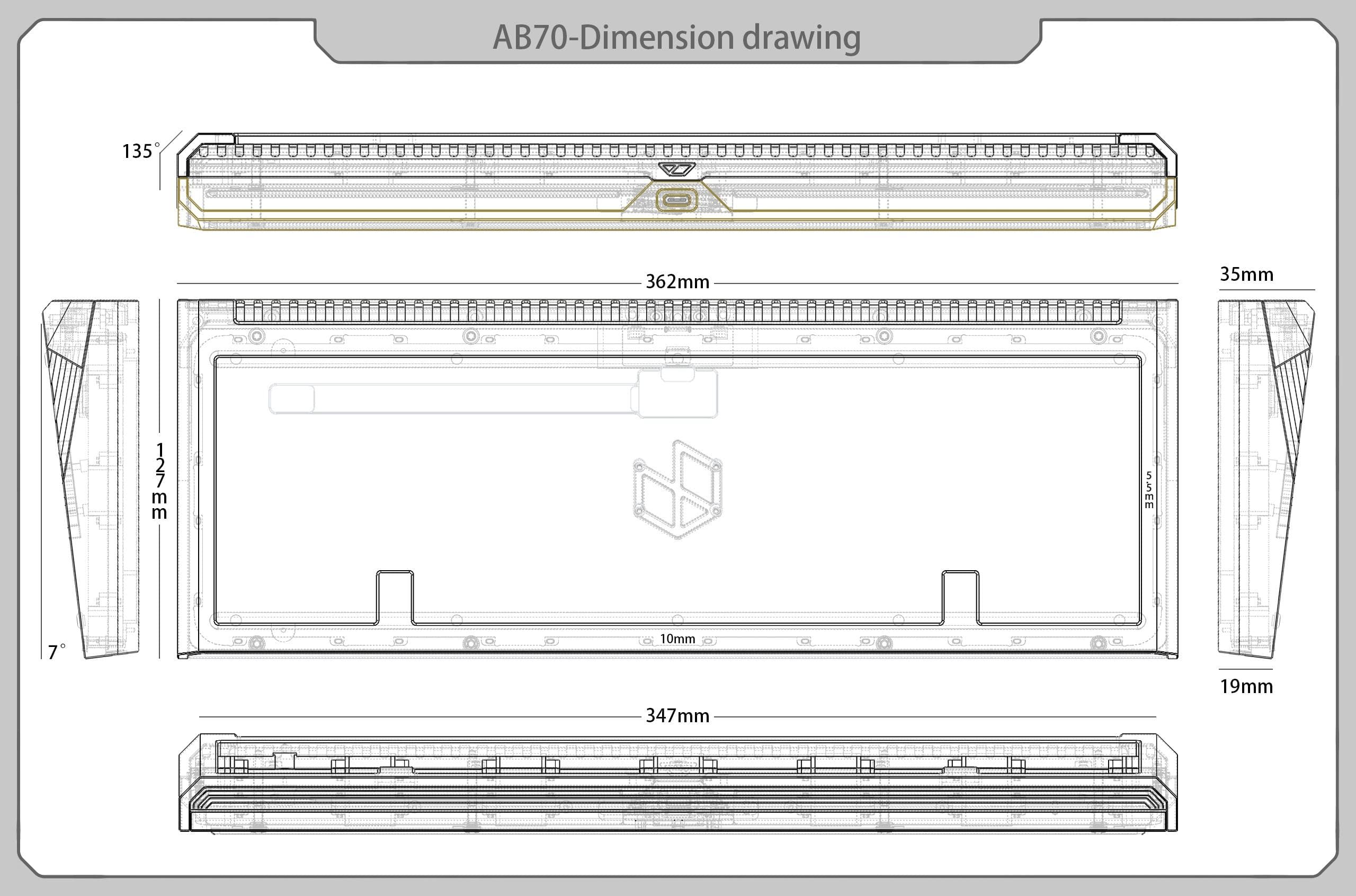 AeroBoard70 & Wrist Rest with new colors of Powder coat image 3