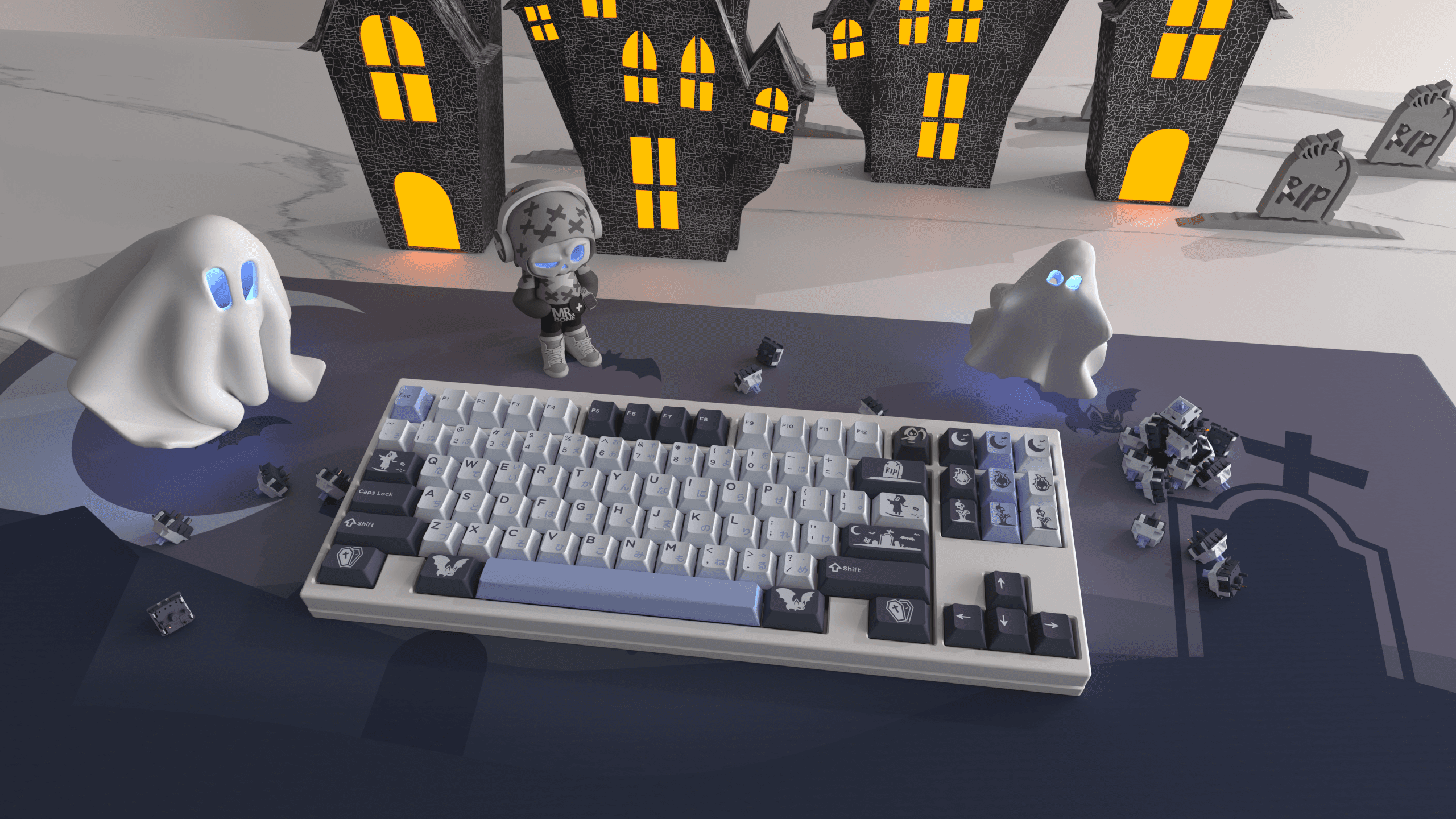 Domikey X Zero-G Studio - [ Midnight ] Keycaps