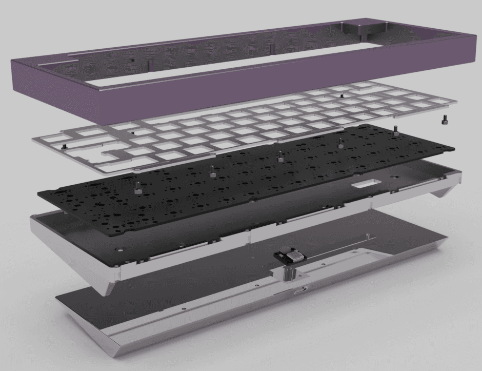 AENA HHKB(60%) - Silicon tube, Poron gasket, Top, Tube top image 6