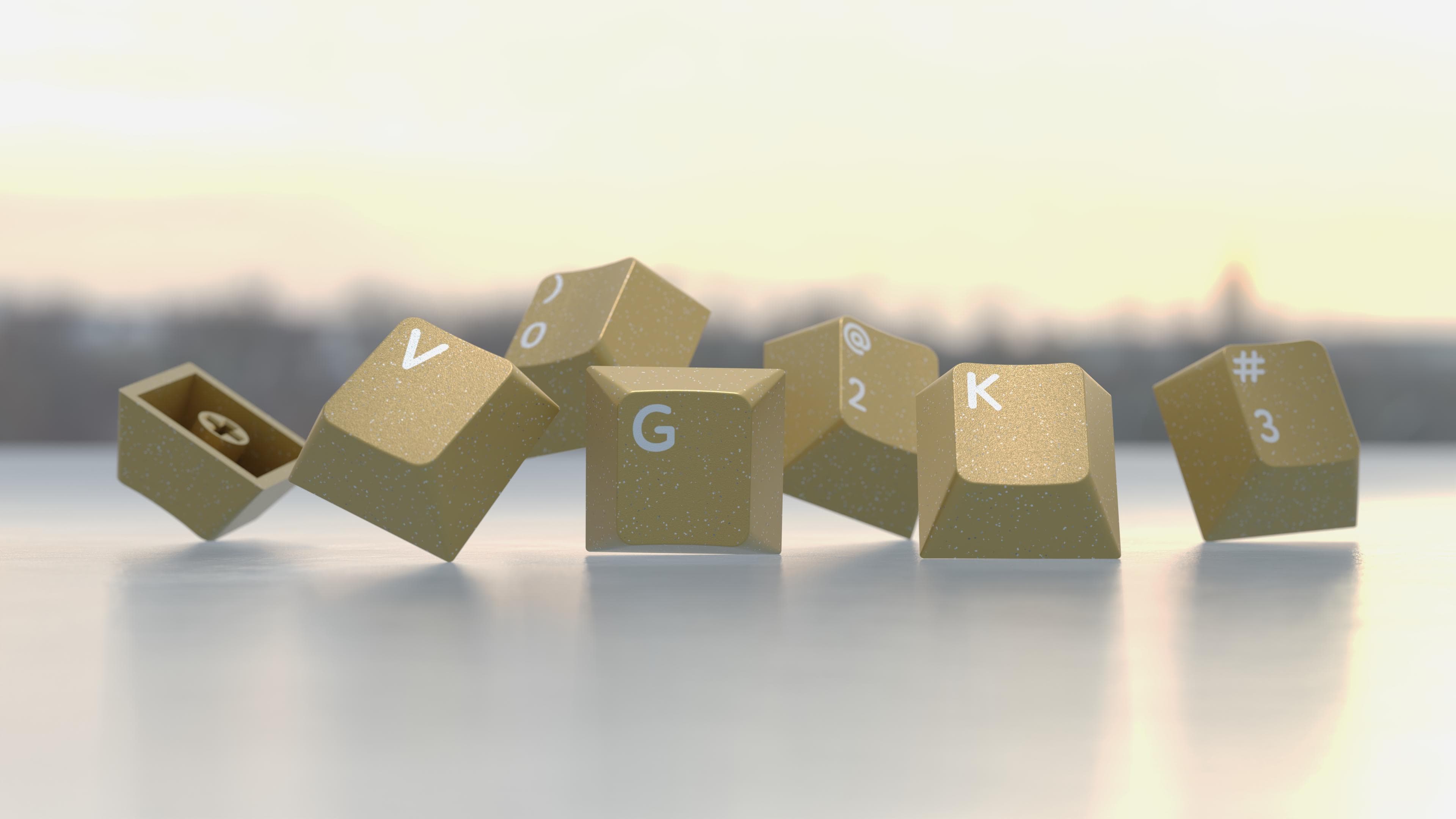 PBTFans Golden Age | Sparkly Metallic Gold 2Shot ABS image 11