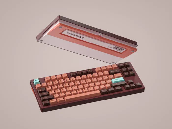 Eau - A 75% Keyboard with decoration F Row Module image 3