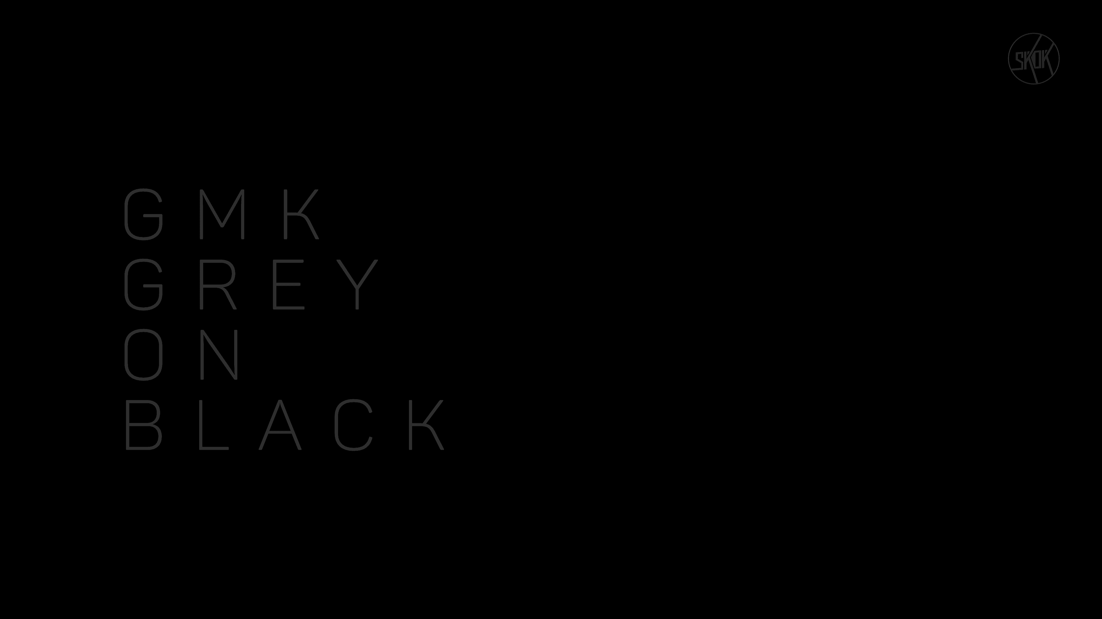 GMK Grey on Black // GB Extended Til Sunday Feb 20th