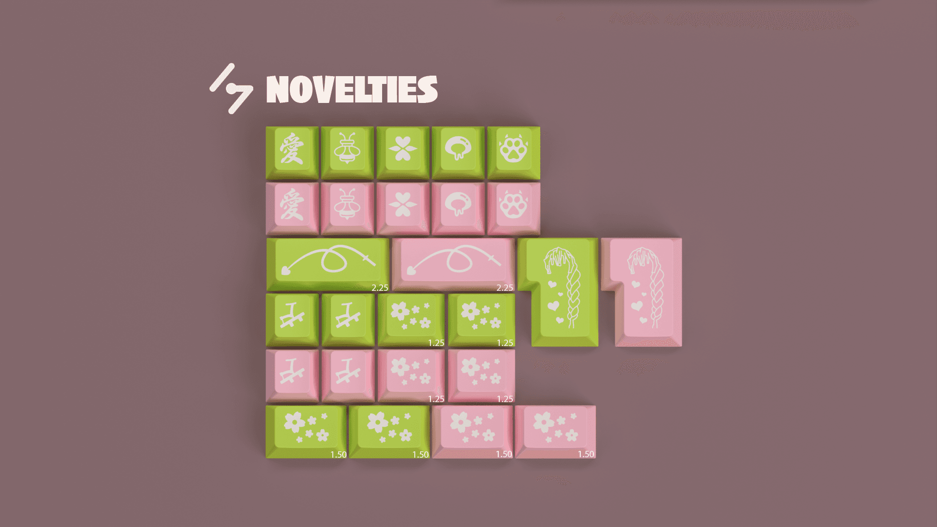 Keykobo Ai Keycap Set (Anime Inspired) - Vendor Updated image 3