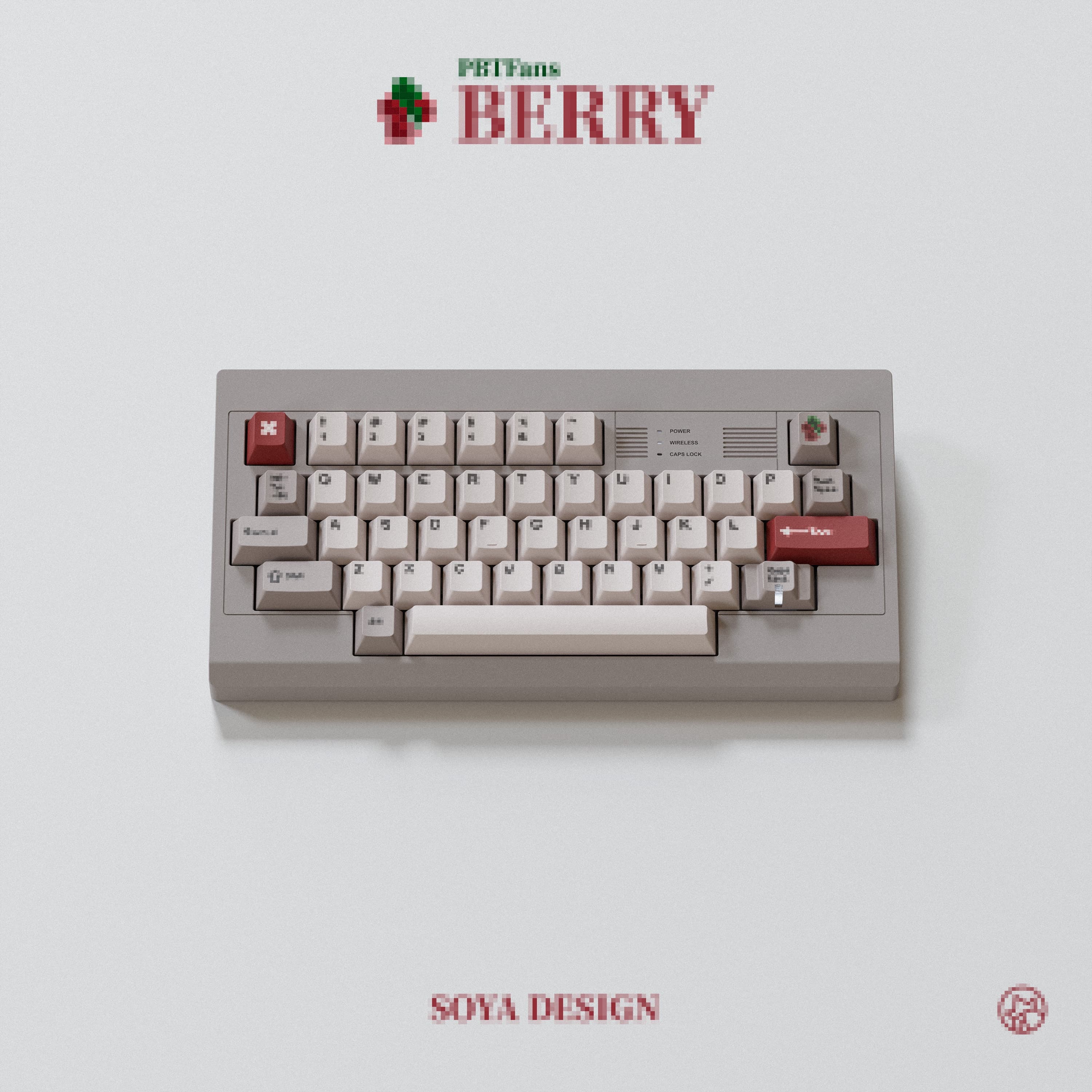 PBTFans Berry -Beige- Keycaps image 5