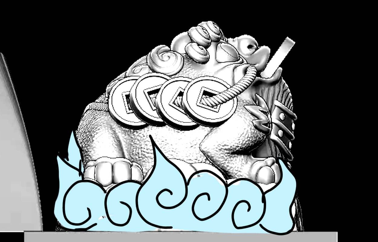 ICONLABS x ICONKEYCAPS Artisan Keycap | The Holy Toad that brings fortune image 2