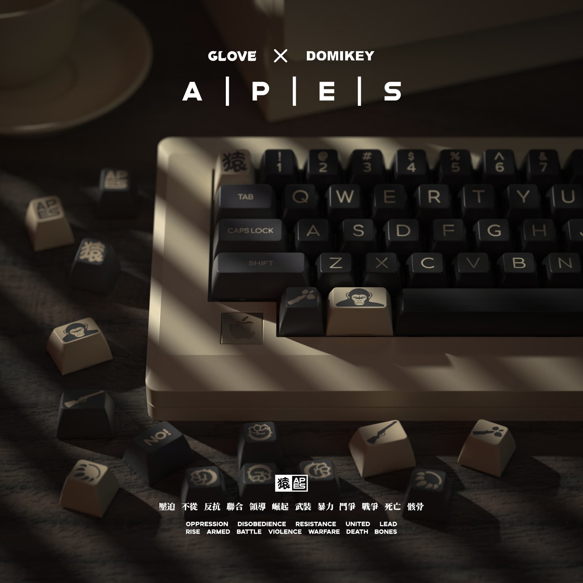 Domikey X GLOVE APES THEME PRODUCTS Keycaps & keyboard & Switchs & Pazzle image 9