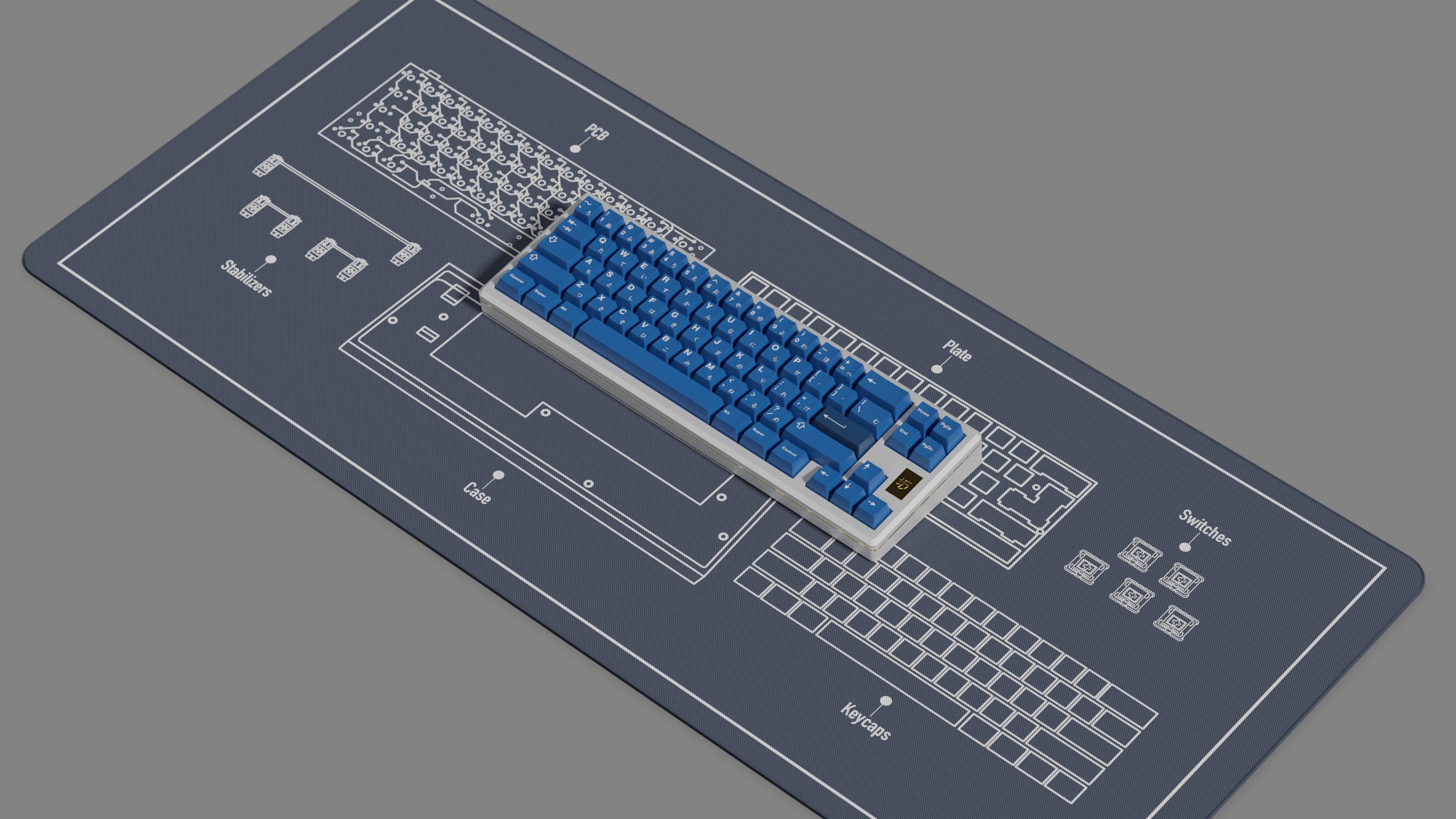 Keeb Anatomy Deskmat [Updated design base on feedback] image 8