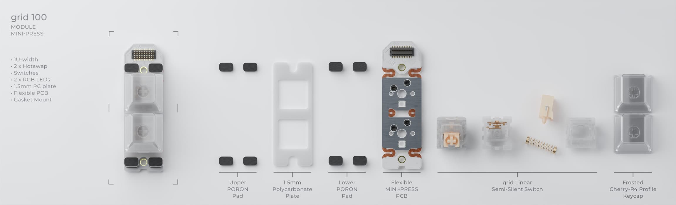 grid 100, 10% modular keypad image 9