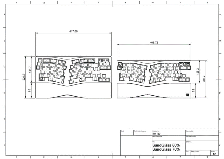 Fox Lab Sand Glass Ergo (70% Ergo) | GB will end at 05/18/2023 image 3