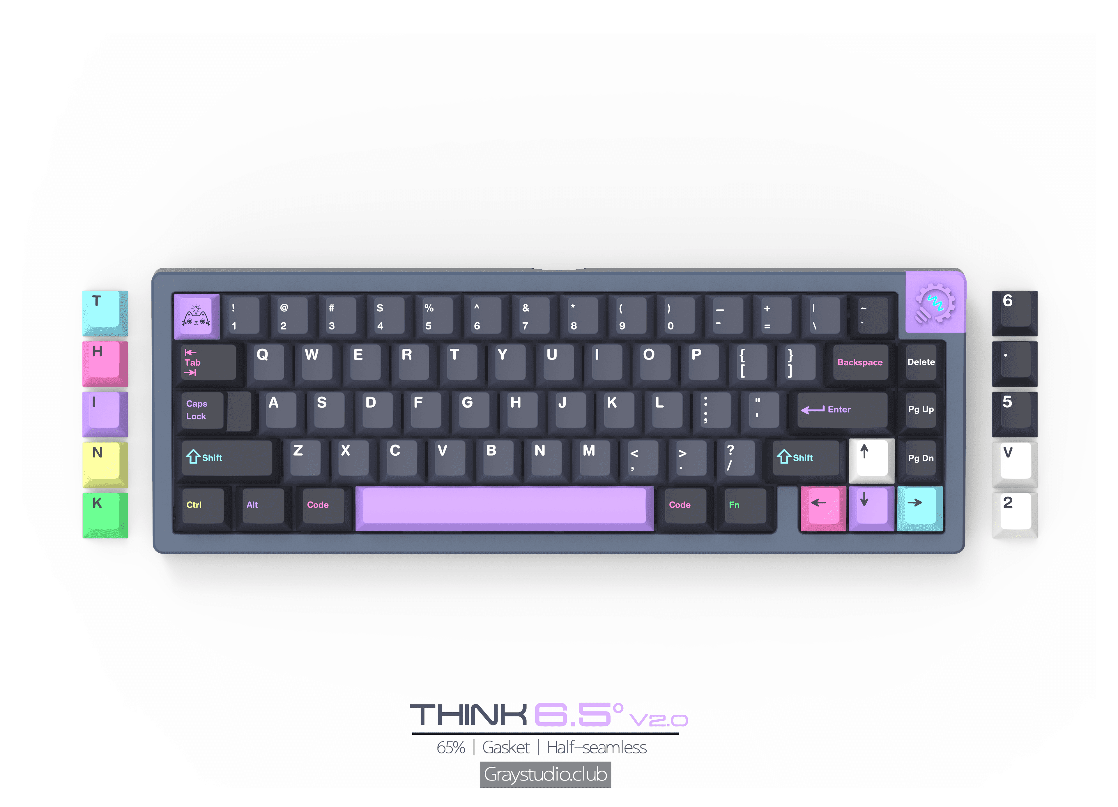 Think6.5 v2 - Gasket 65% Keyboard // GB July 19 | Live stream | giveaway image 14