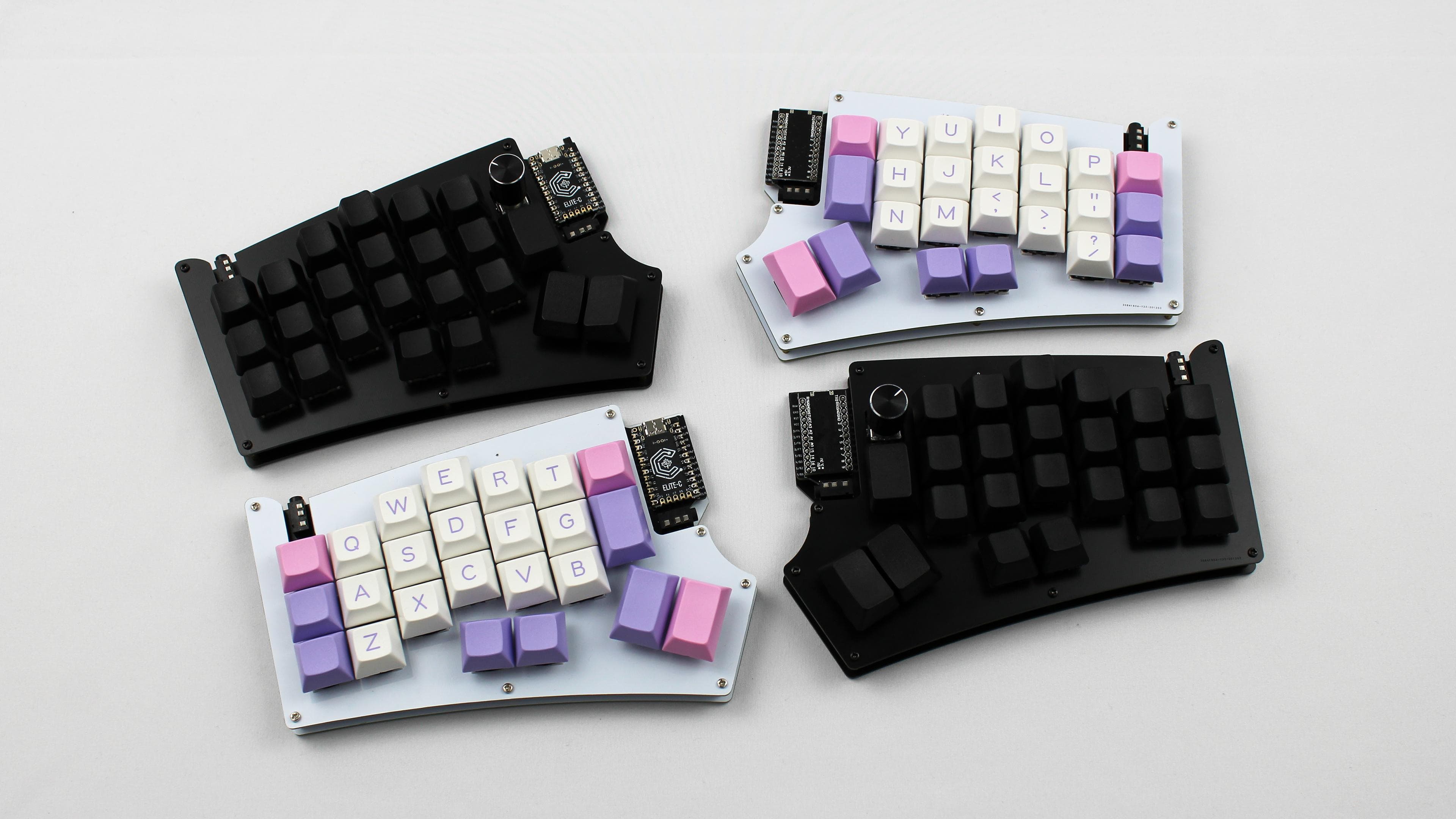 Lotus - A 40% split columnar stagger keyboard with satellites - Update 5/8
