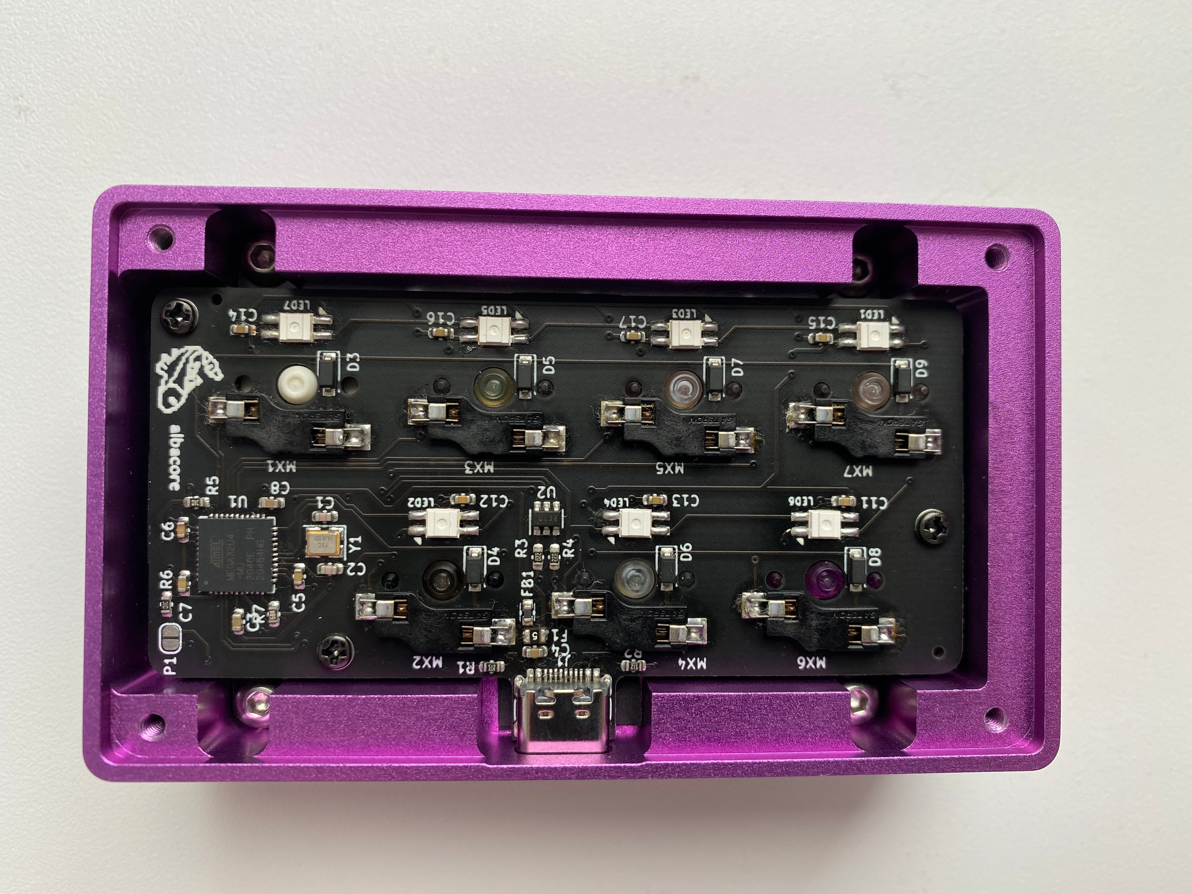 Albacore macropad | 7-key, hotswap, blocker LED, per-key RGB image 7