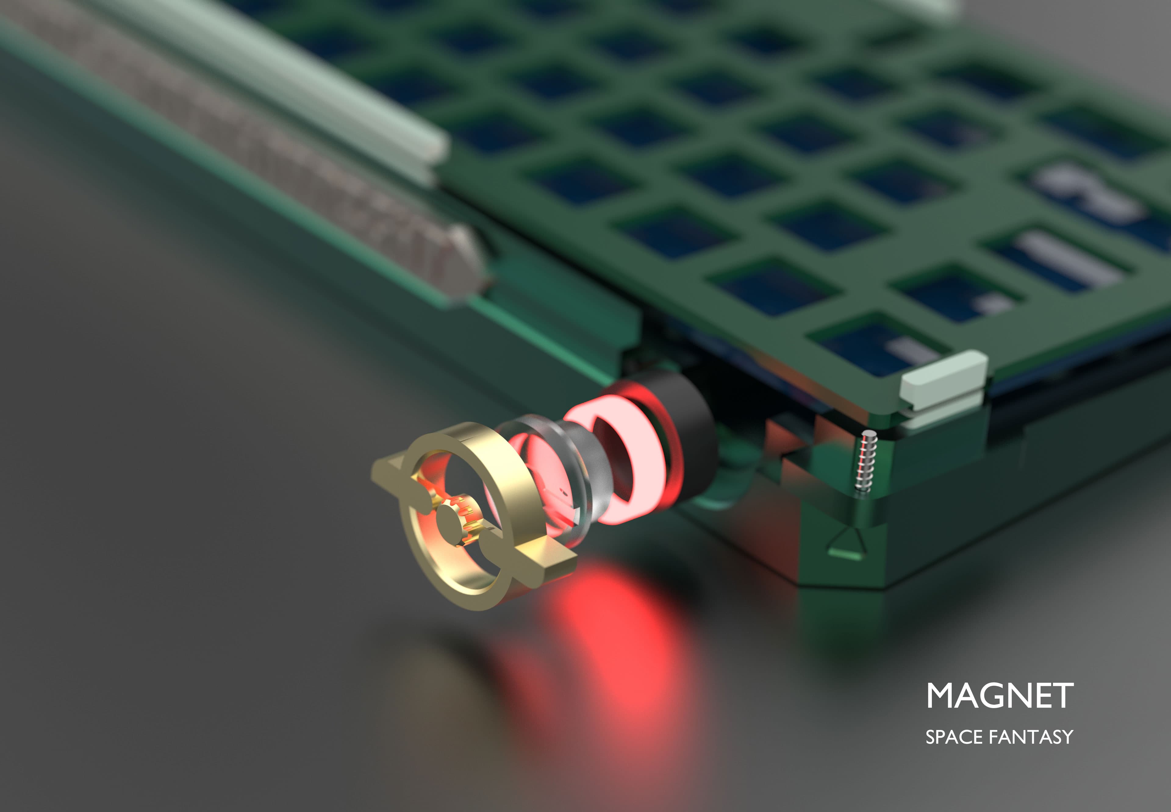 Magnet -65% keyboard-Gasket/ Bluetooth/Hotswap(update additional indicator) image 5