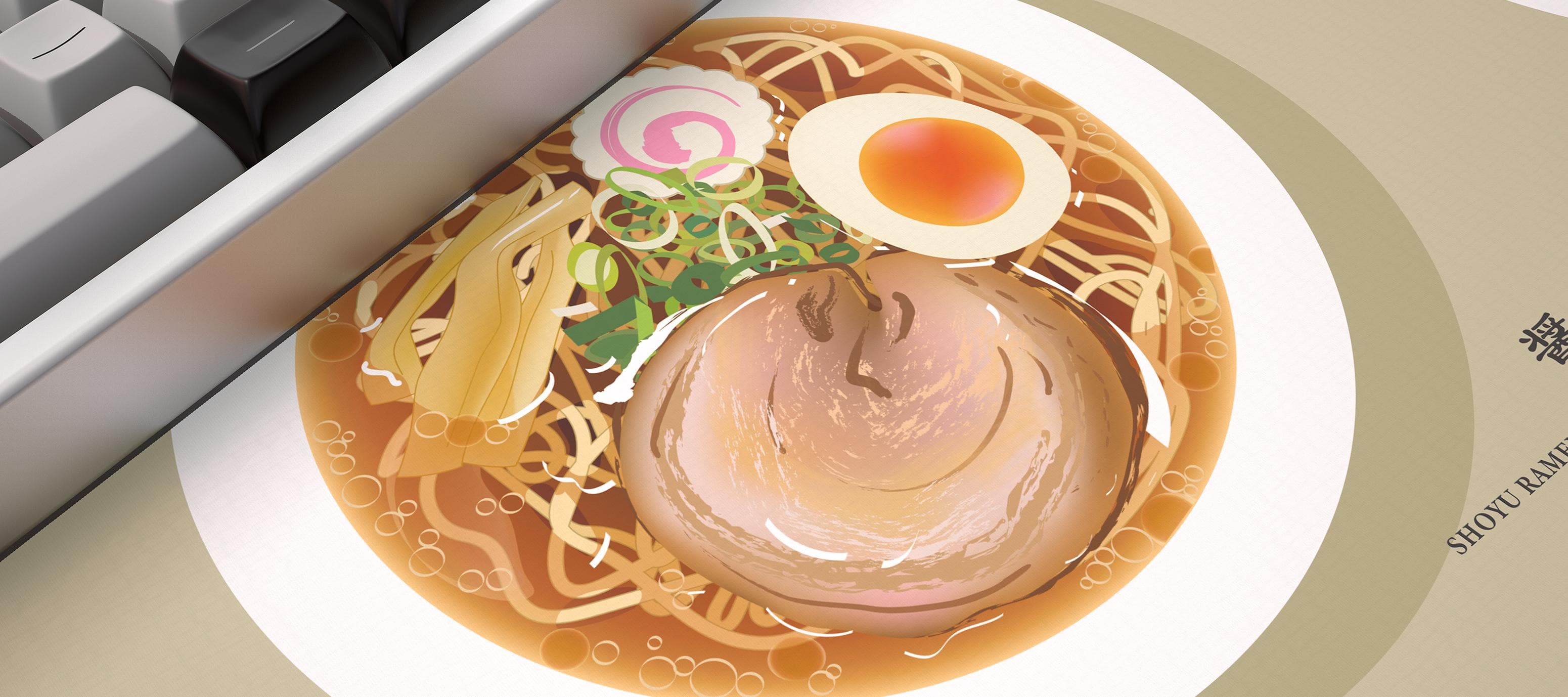Ramen desk mat design | Kyoto Keyboard image 3