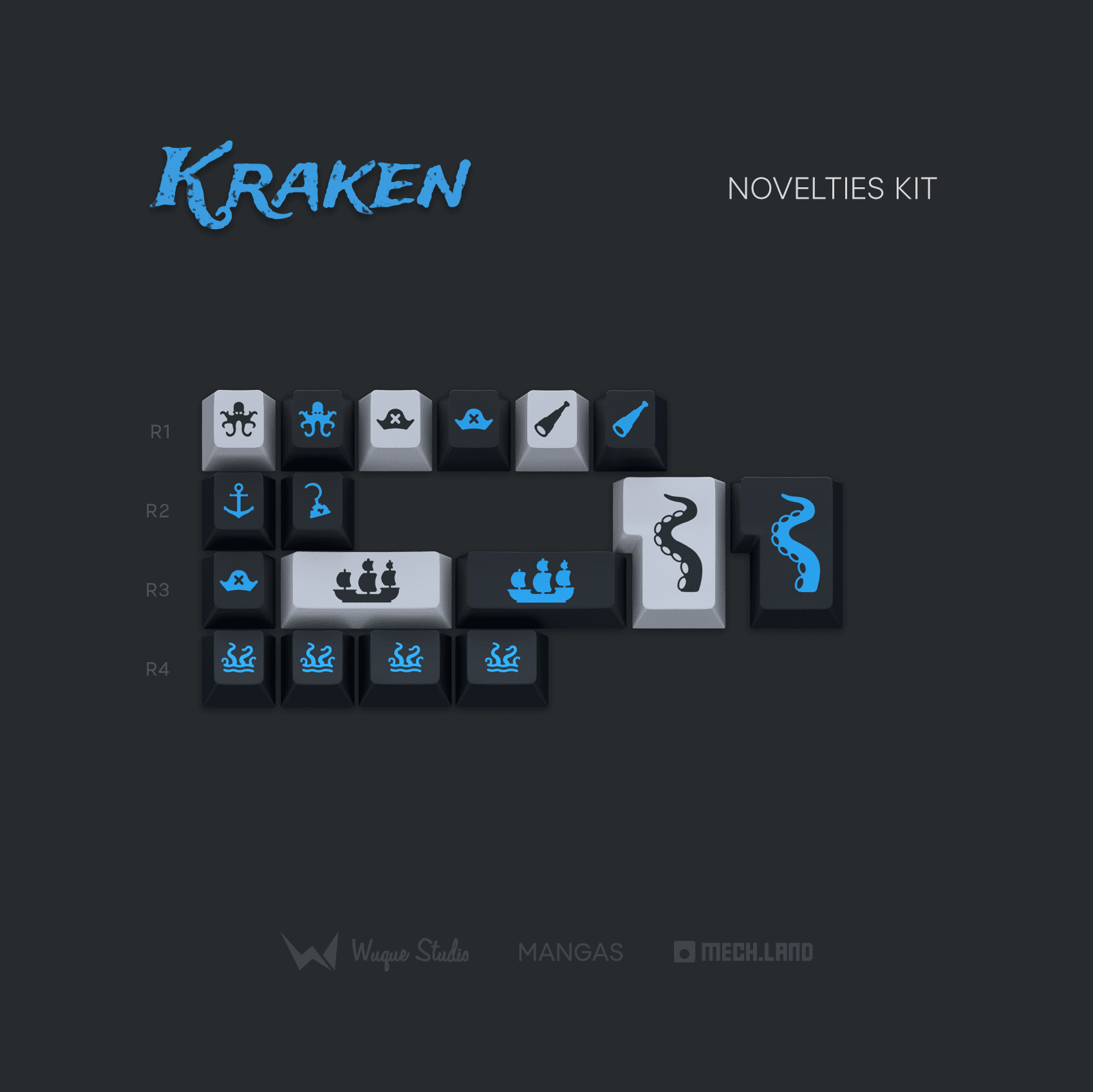 WS Kraken | Group Buy Starting Soon | Deskmat and Artisan Prototypes image 3