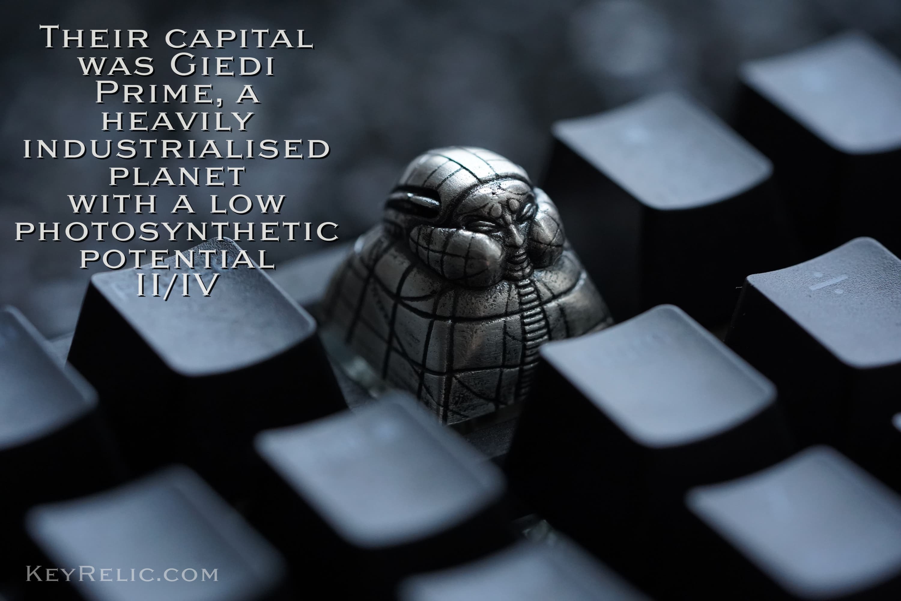 H.R. Giger's Harkonnen's Fortress Metal Keycap from DUNE [GB is LIVE] image 5