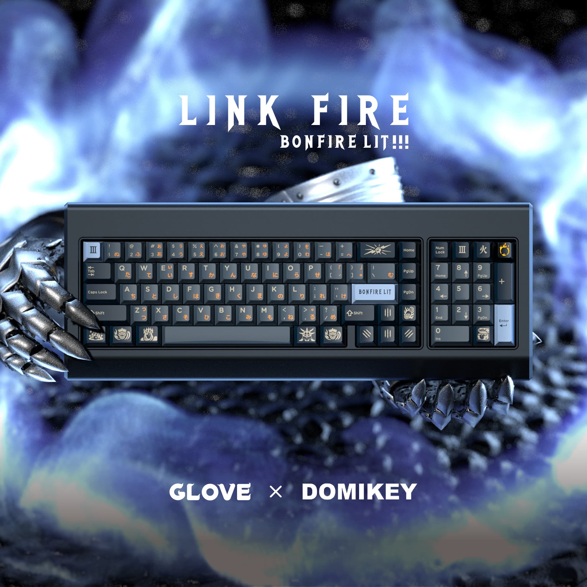 DOMIKEY X GLOVE LINK FIER KEYCAPS image 3