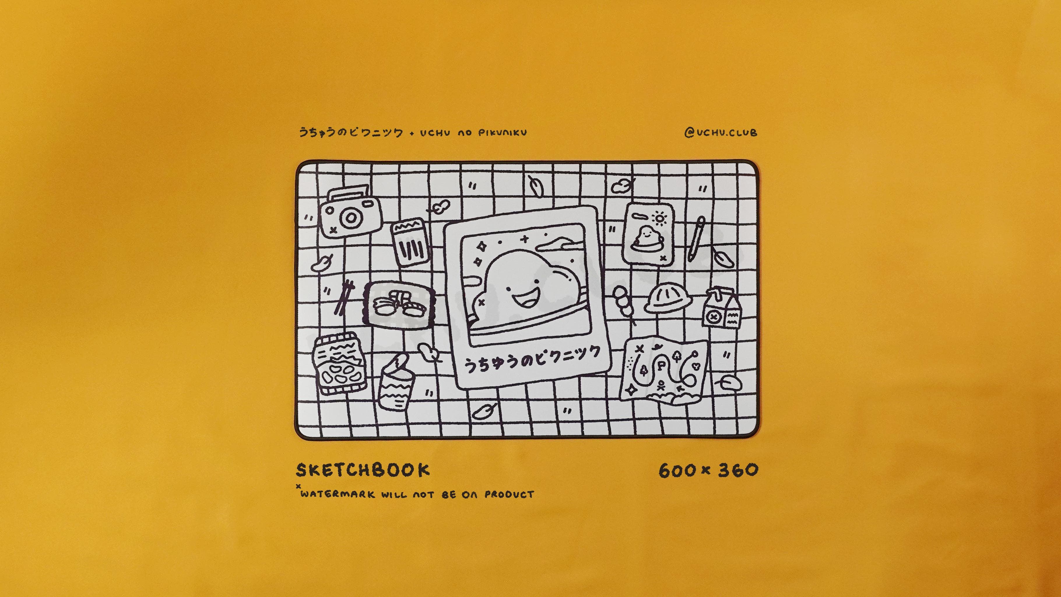 うちゅうのピクニック(uchu no pikuniku) Desk Mat - INSTOCK image 58