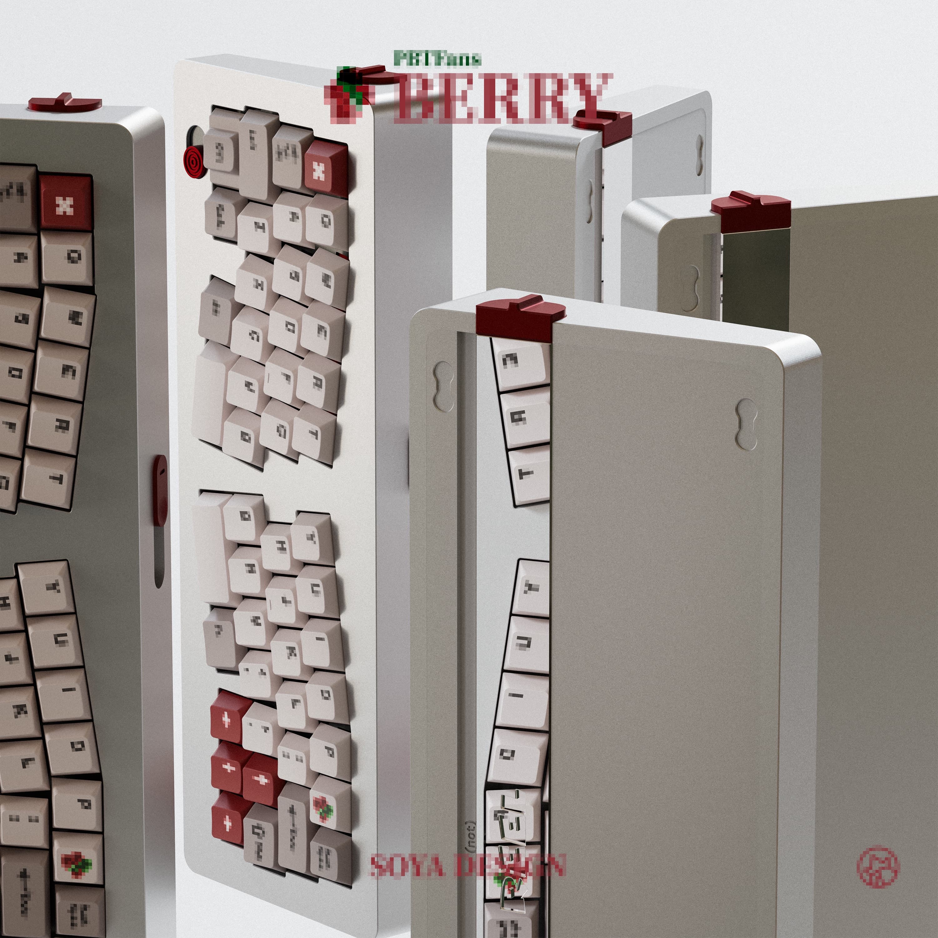 PBTFans Berry -Beige- Keycaps image 7