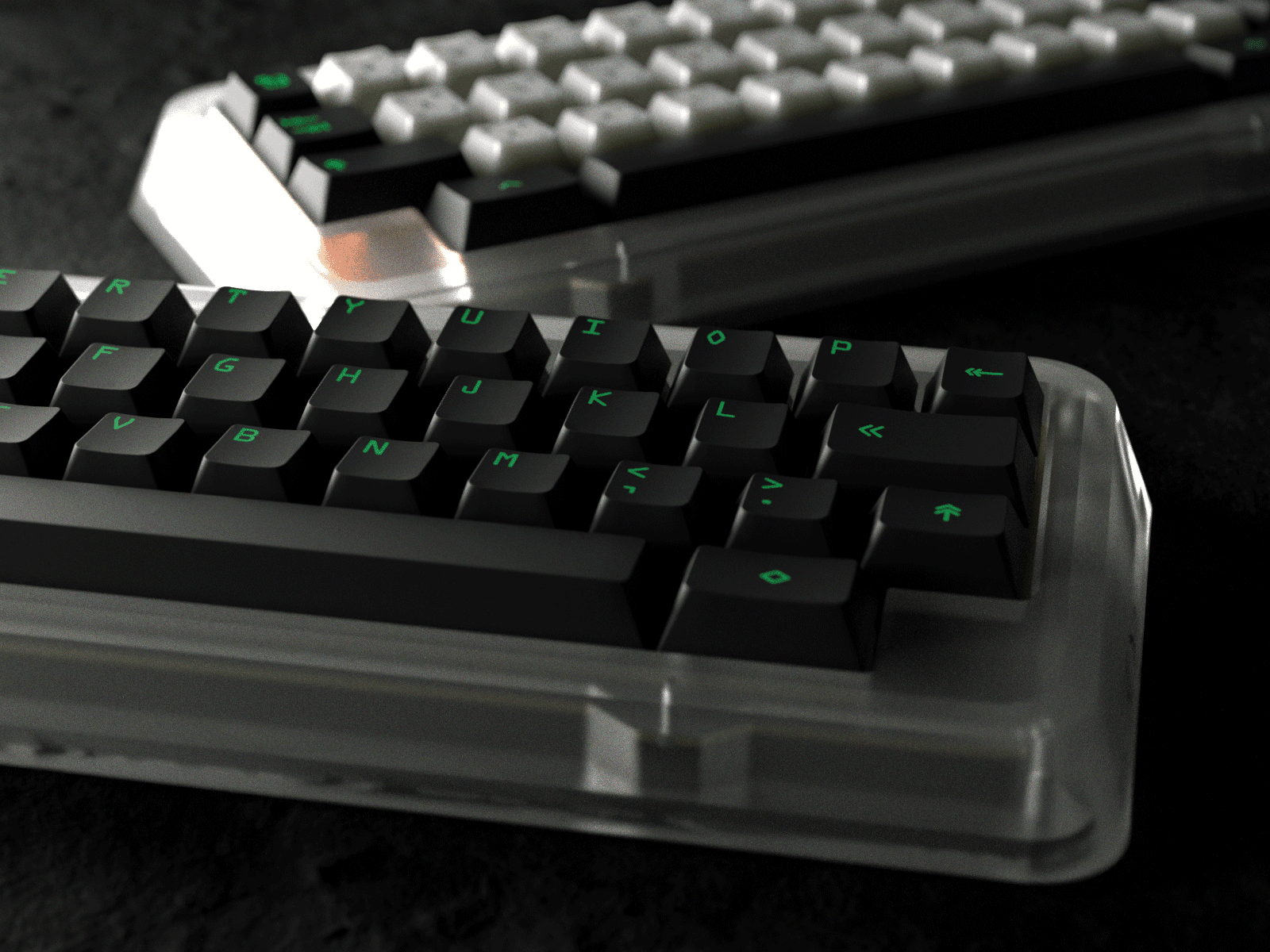 PBT Neuromantic (Glow in the Dark Cherry Keycaps) - Updated image 8