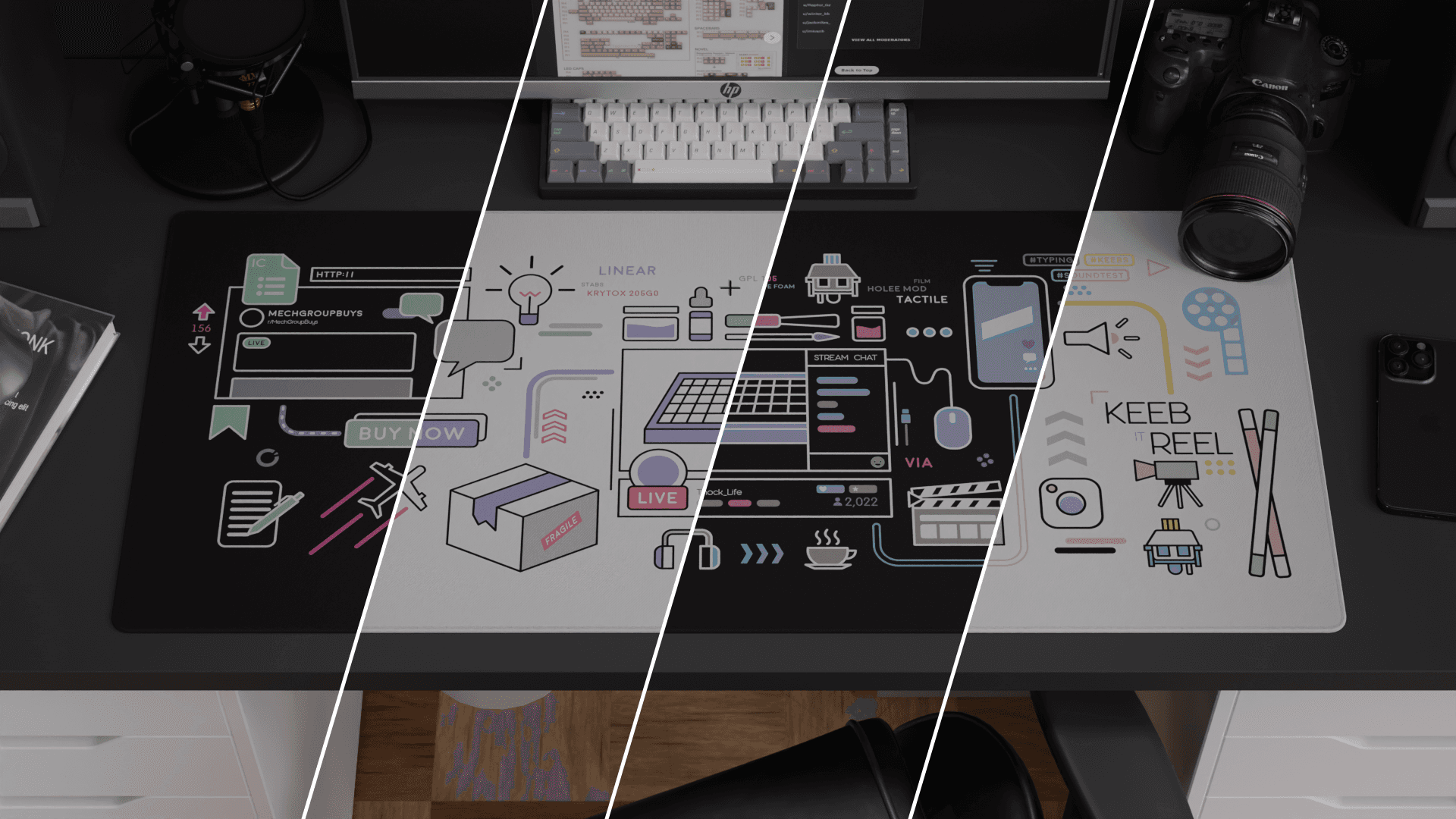 KEEB IT REEL Deskmat | GB LIVE! 1 Sep - 1 Oct