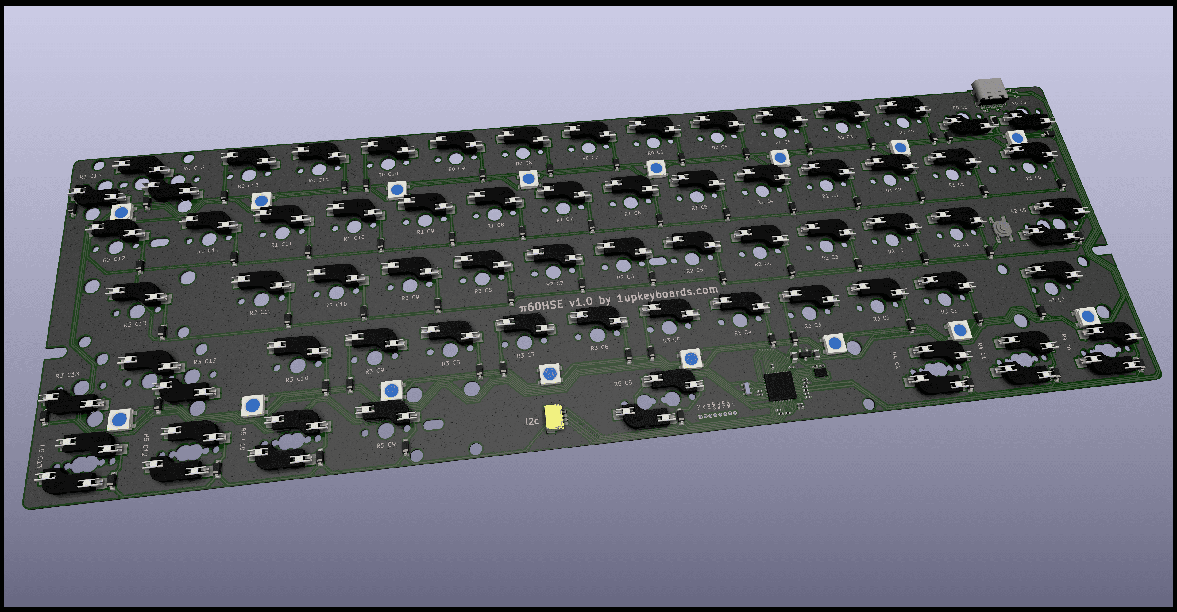 𝝅60 - a RP2040 powered 60% PCB image 8