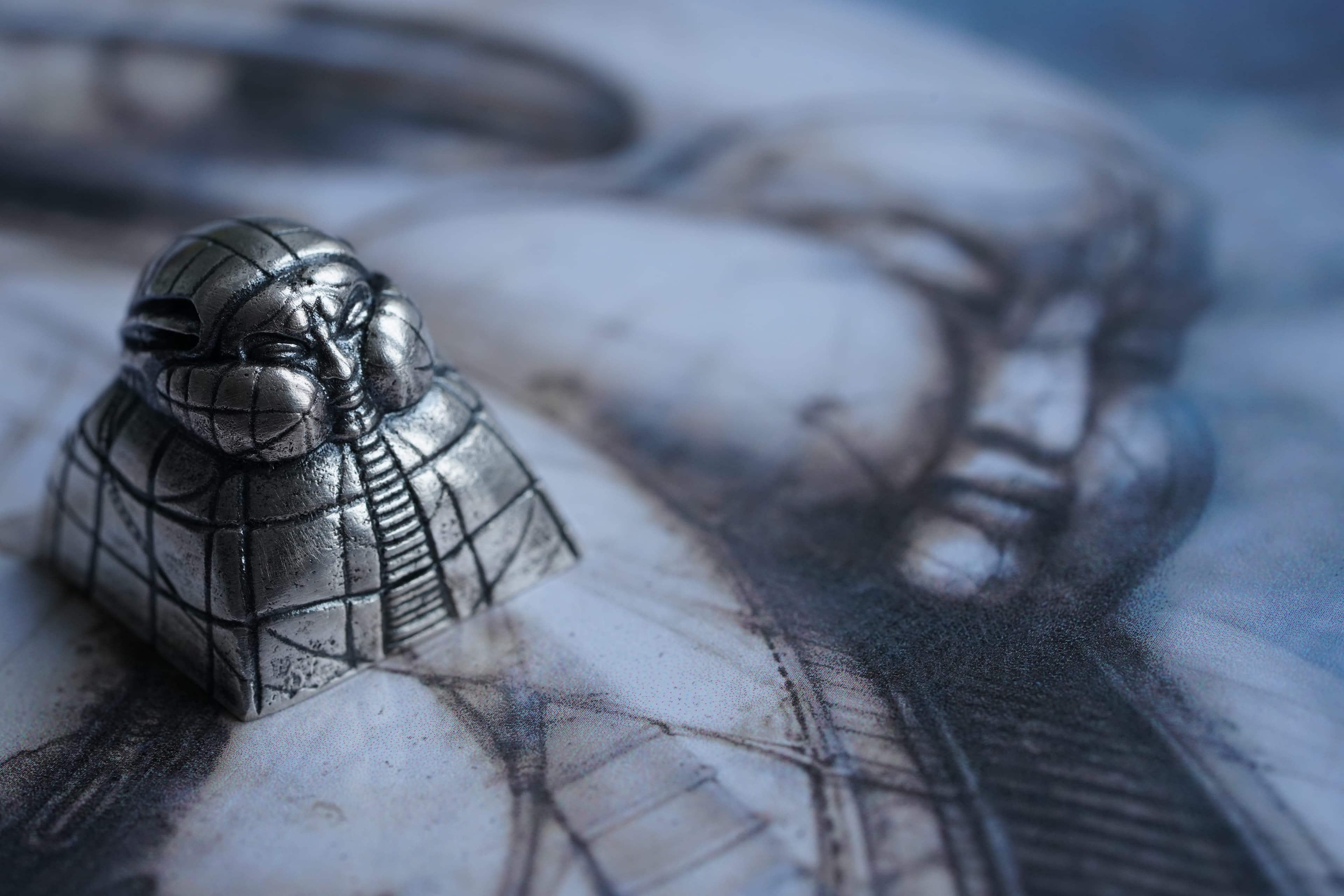H.R. Giger's Harkonnen's Fortress Metal Keycap from DUNE [GB is LIVE]