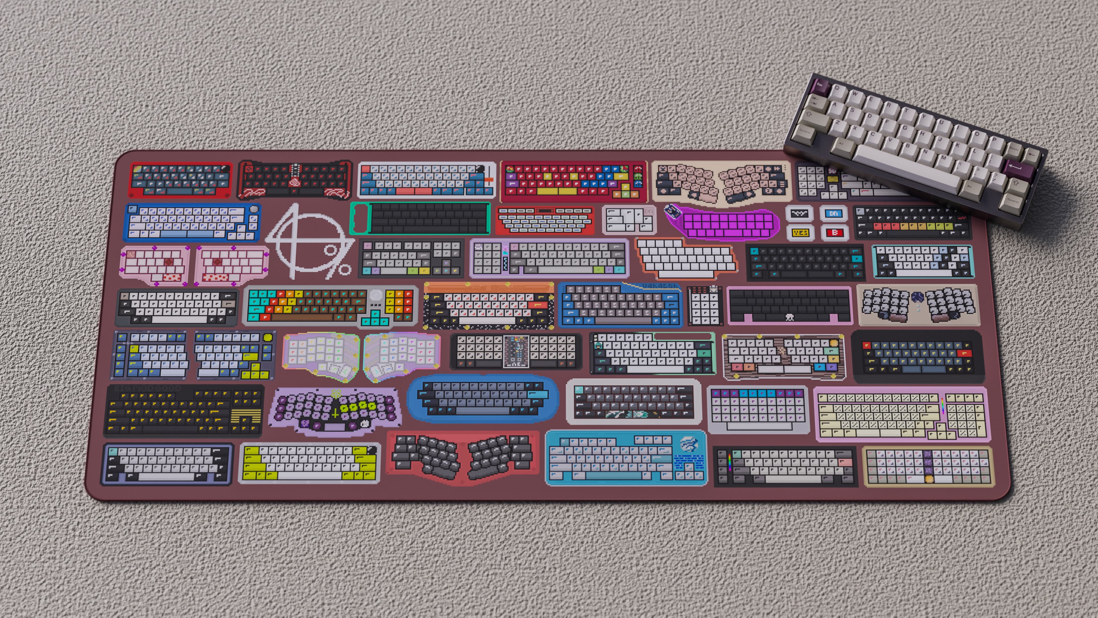 40s Pixel Deskmat '22 | Rough Texture | Vendors Announced! | GB 9/30-10/15 image 3