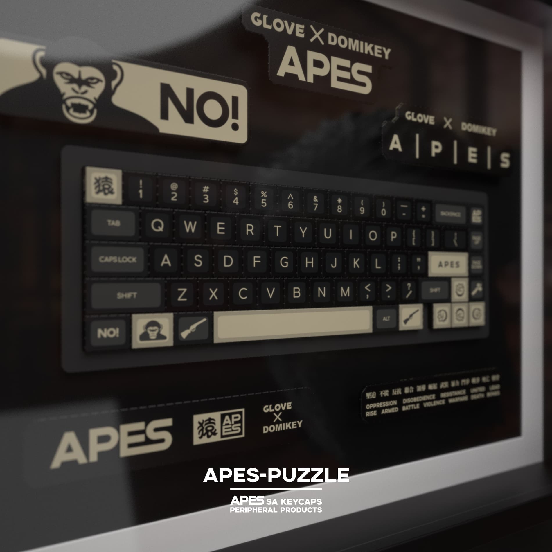 Domikey X GLOVE APES THEME PRODUCTS Keycaps & keyboard & Switchs & Pazzle image 43