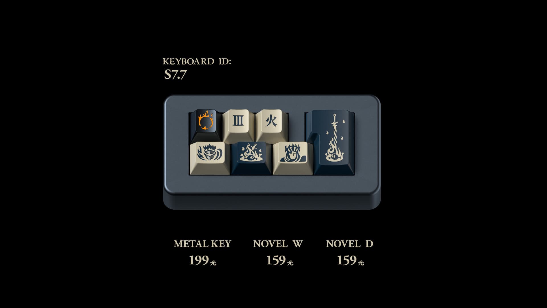 DOMIKEY X GLOVE LINK FIER KEYCAPS image 10