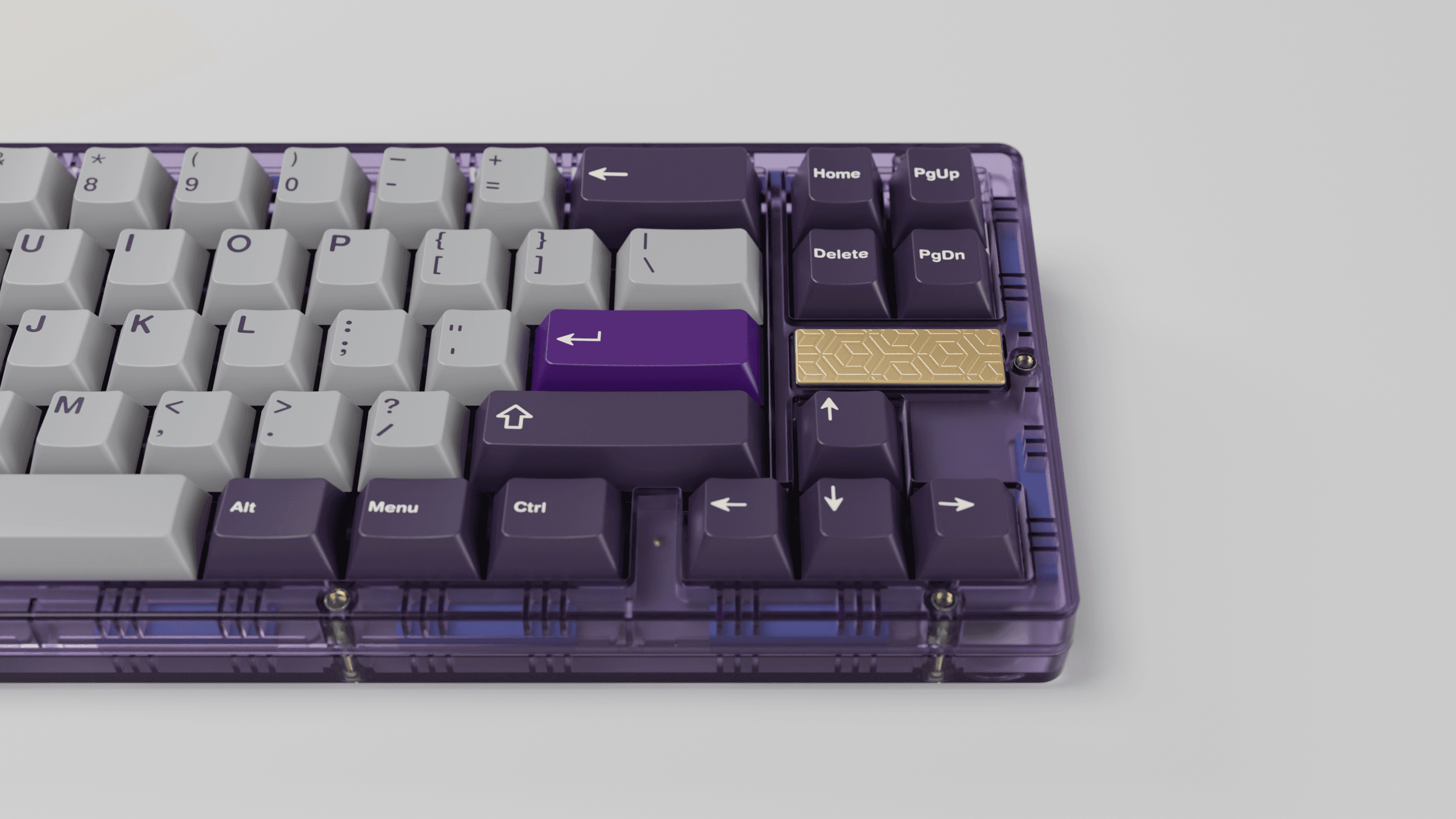 Ikki68 Aurora V2-3D Badge|Alu-PC-Stitched Plate|Tri-mode PCB|Aurora Pad