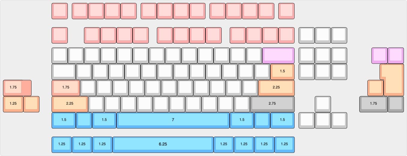 cx87-88h: a multi-layout hotswap TKL PCB image 2