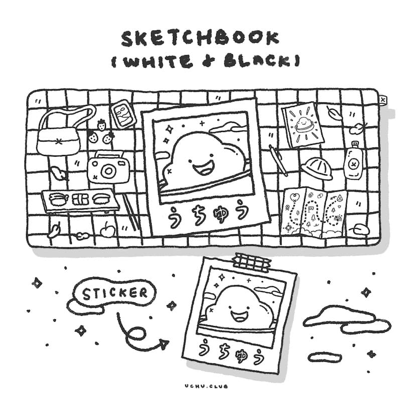 うちゅうのピクニック(uchu no pikuniku) Desk Mat - INSTOCK image 3