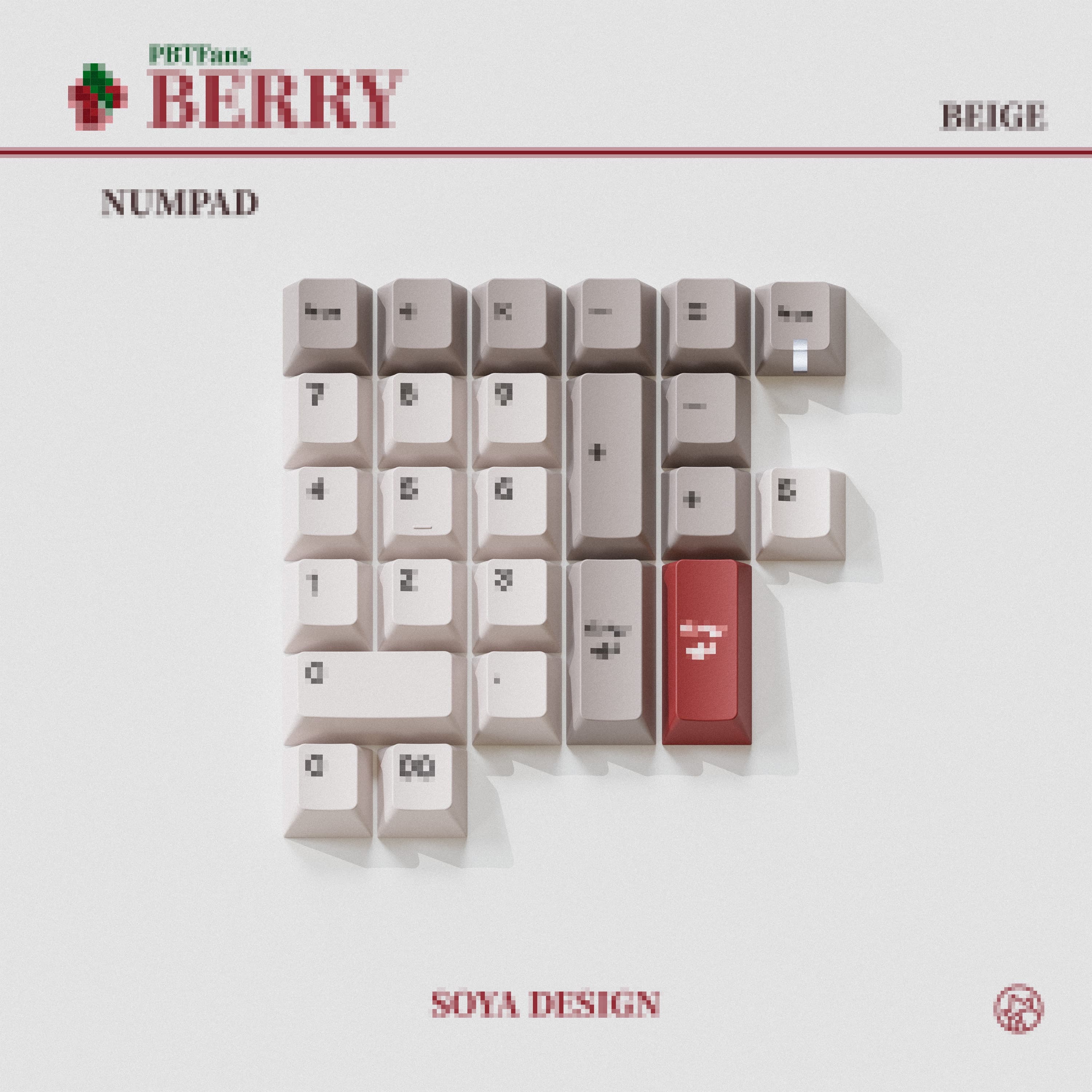 PBTFans Berry -Beige- Keycaps image 14