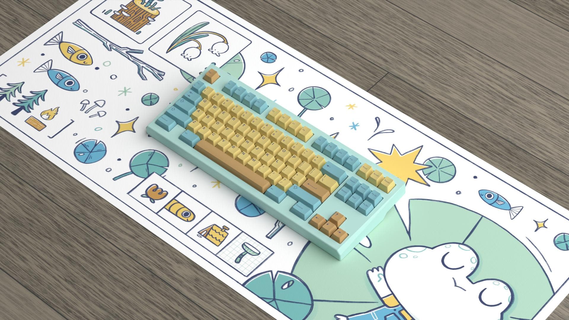 Swamp Frog Desk Mat [Added colorways(now 5!) and vendors list!] image 11