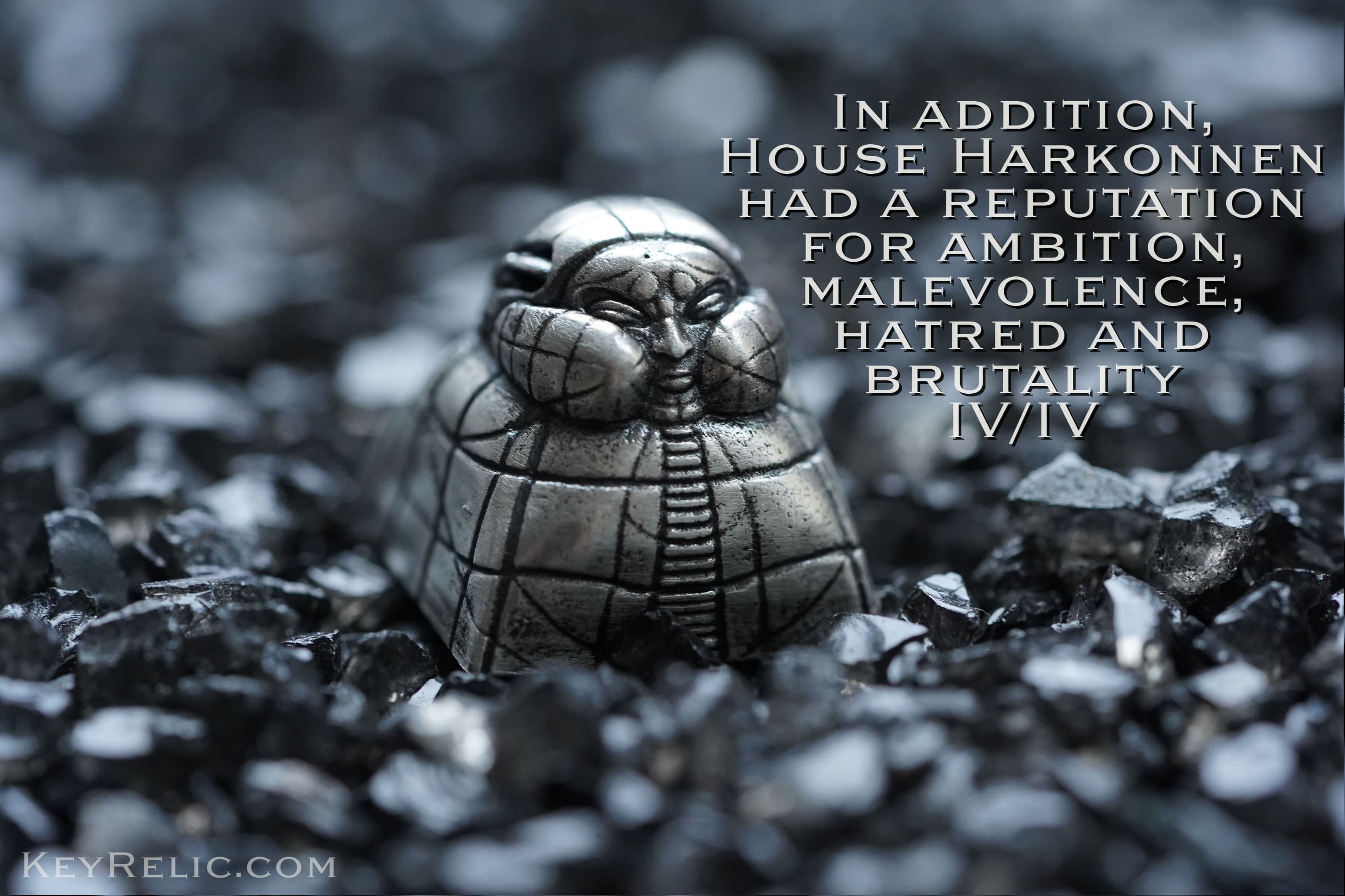 H.R. Giger's Harkonnen's Fortress Metal Keycap from DUNE [GB is LIVE] image 7