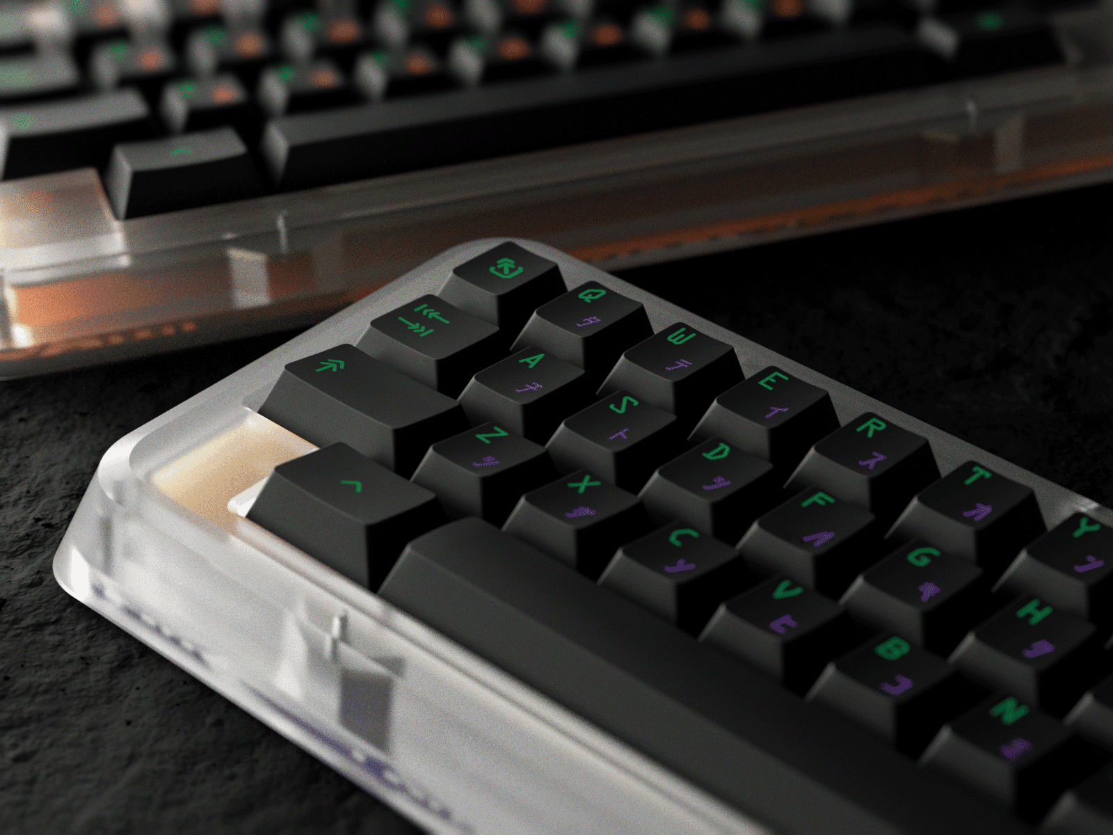 PBT Neuromantic (Glow in the Dark Cherry Keycaps) - Updated image 6