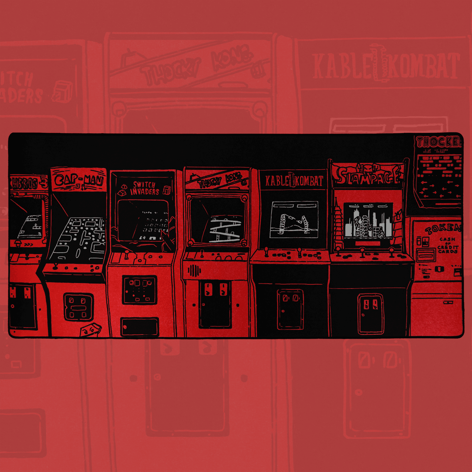 Mechade | Arcade Themed Desk Mat | GB Live image 6