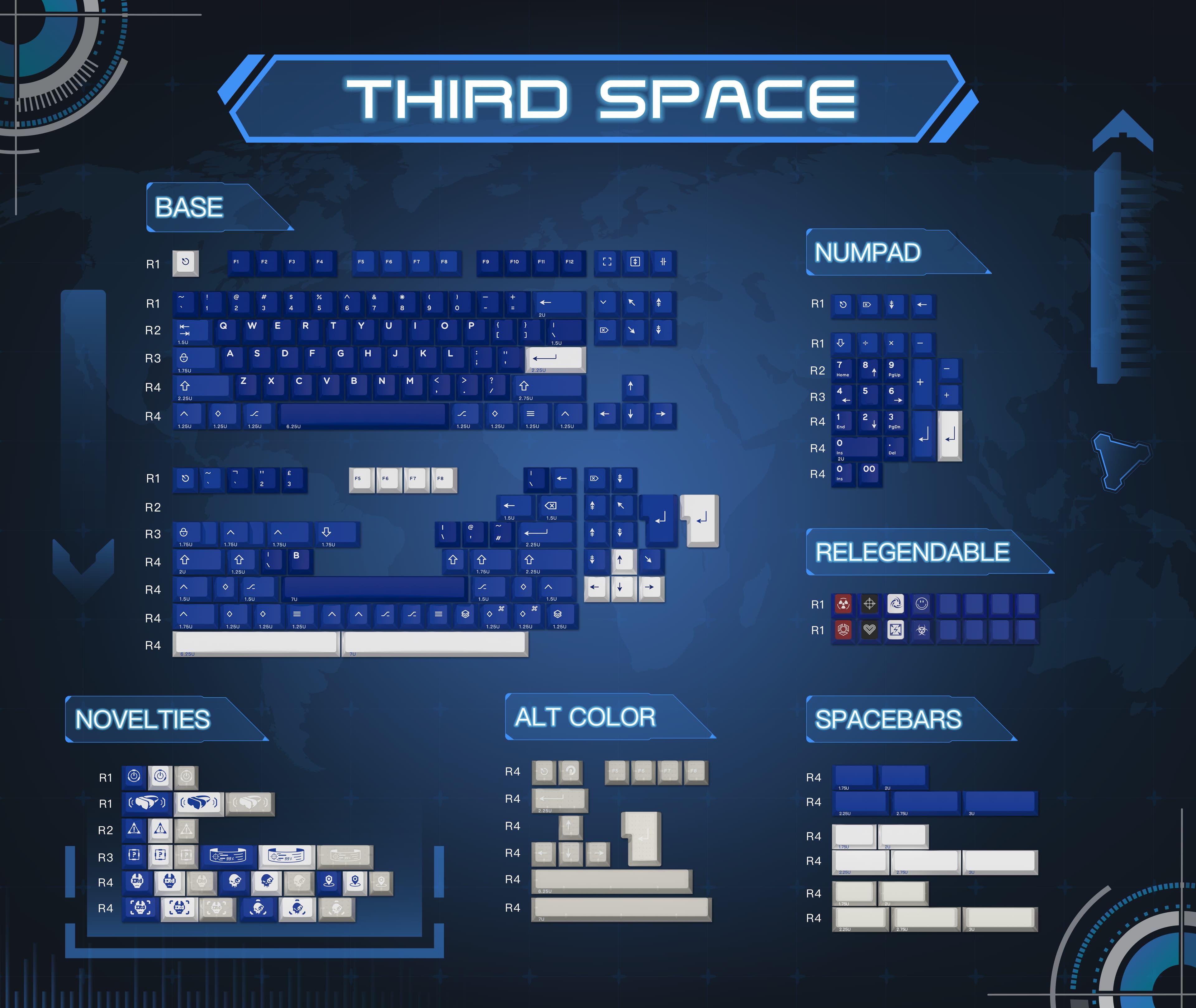 【IC】Zero-G Studio X DMK ABS Keycap Set "THIRD SPACE" image 3