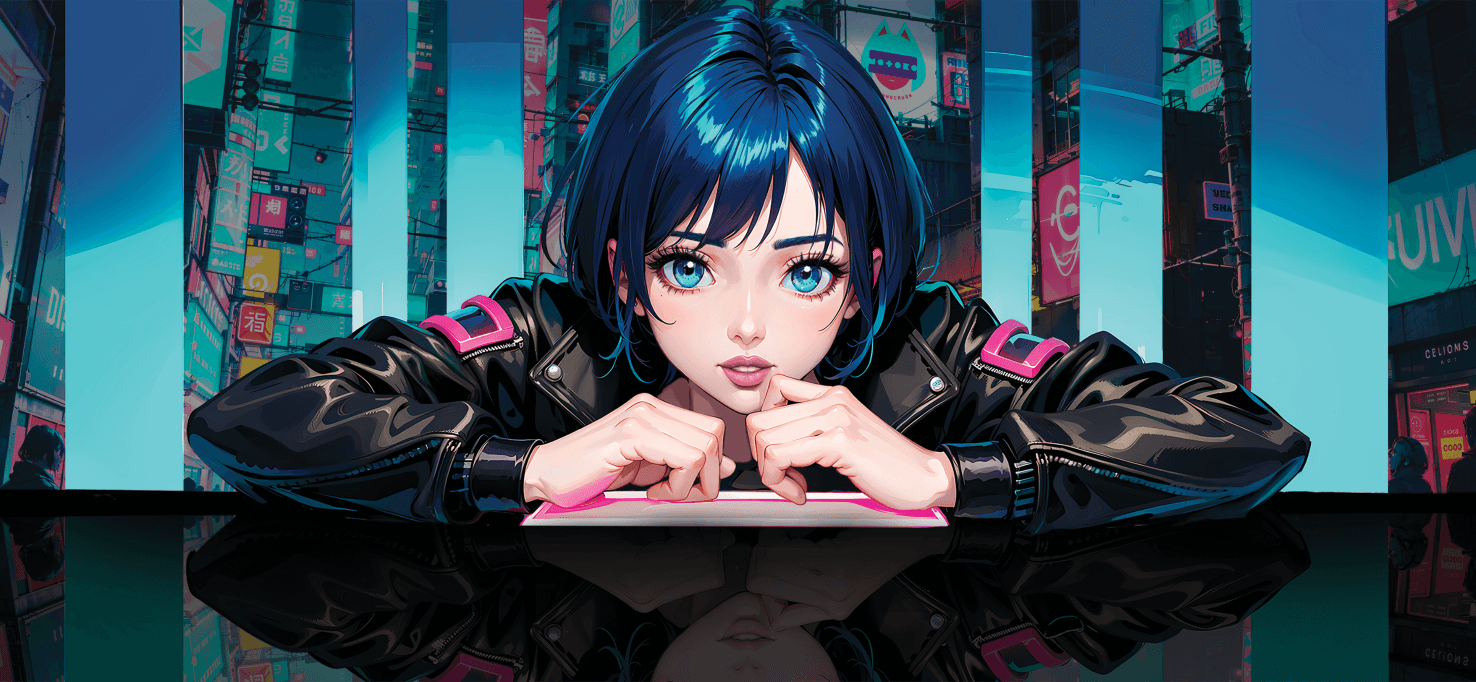 MOTOKO 90s Anime Retro Techno Deskmat (With Prototype) image 2