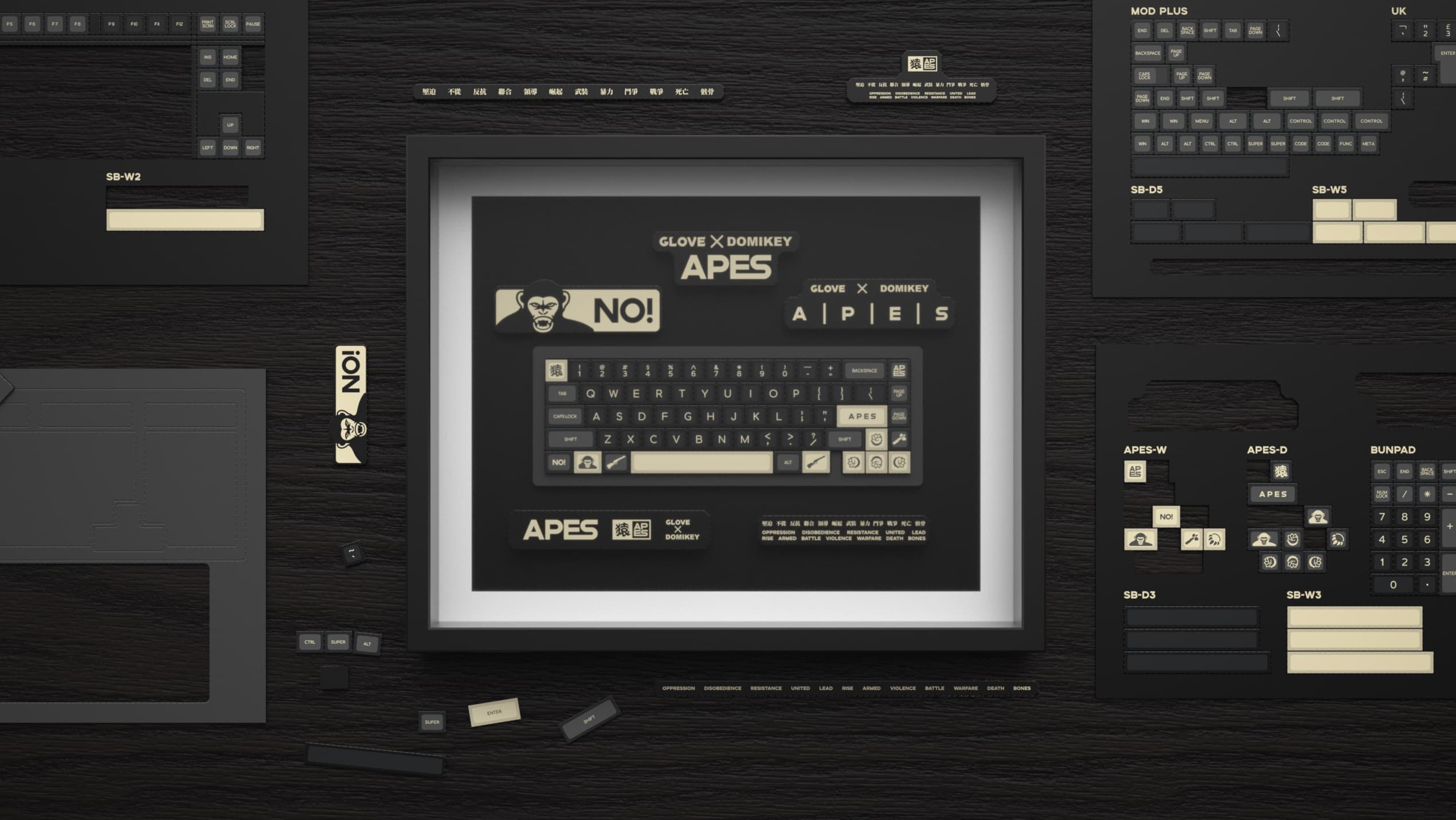 Domikey X GLOVE APES THEME PRODUCTS Keycaps & keyboard & Switchs & Pazzle image 39