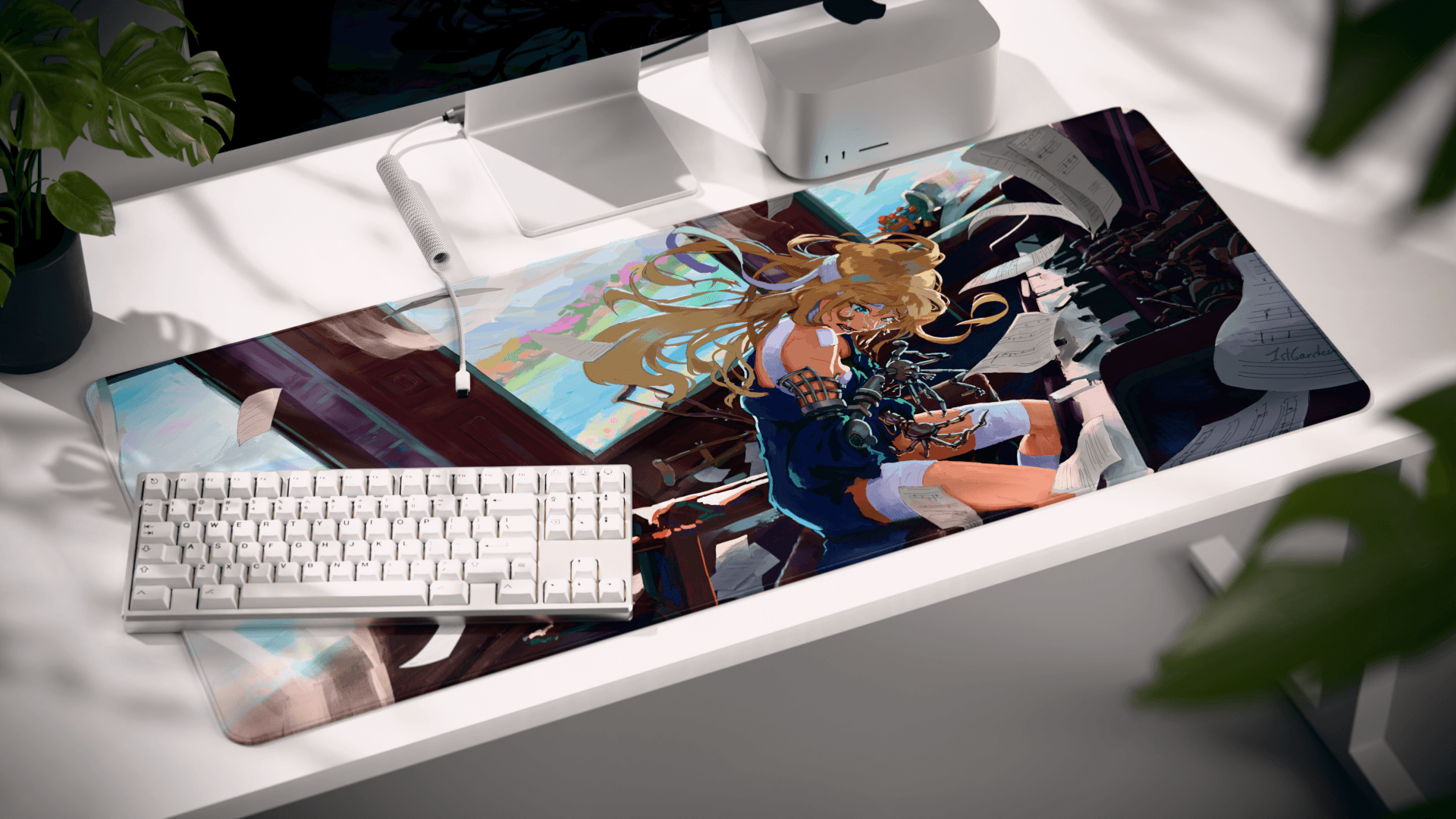 KCH (Keyreative) War Maiden -- Deskmat collab added. image 24