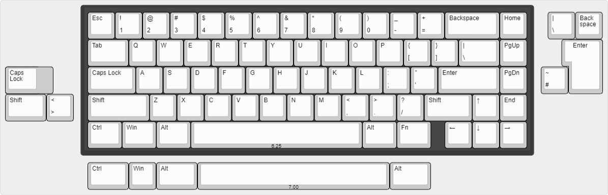 GHS.JEM - A screwless seamless 65% keyboard image 24