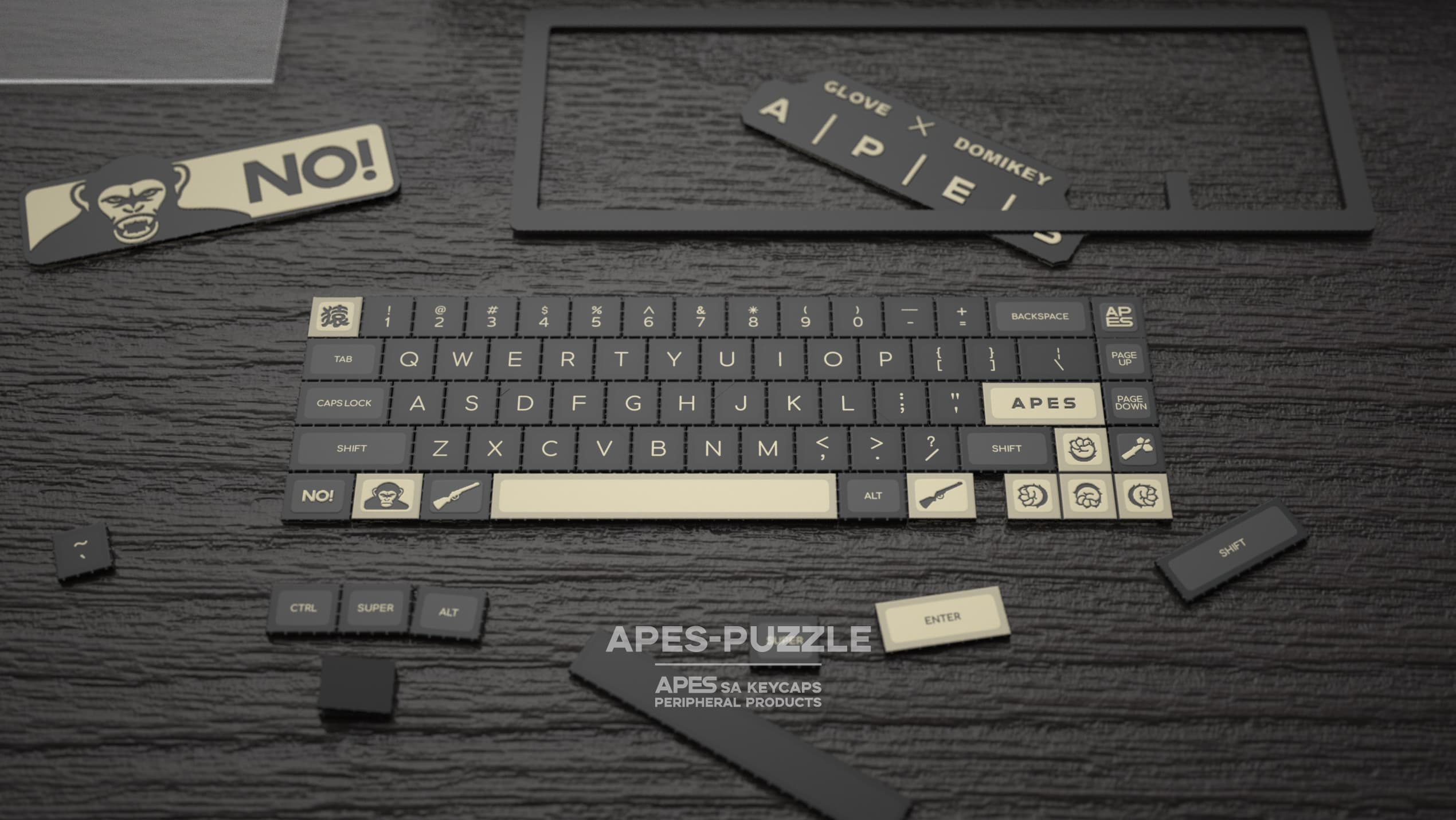 Domikey X GLOVE APES THEME PRODUCTS Keycaps & keyboard & Switchs & Pazzle image 42