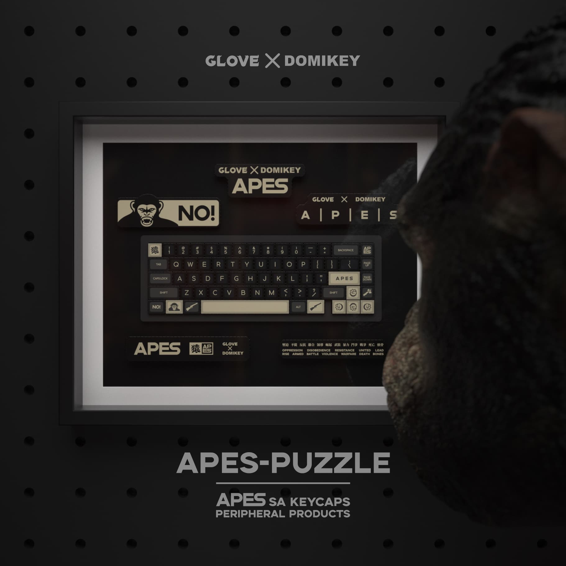 Domikey X GLOVE APES THEME PRODUCTS Keycaps & keyboard & Switchs & Pazzle image 44