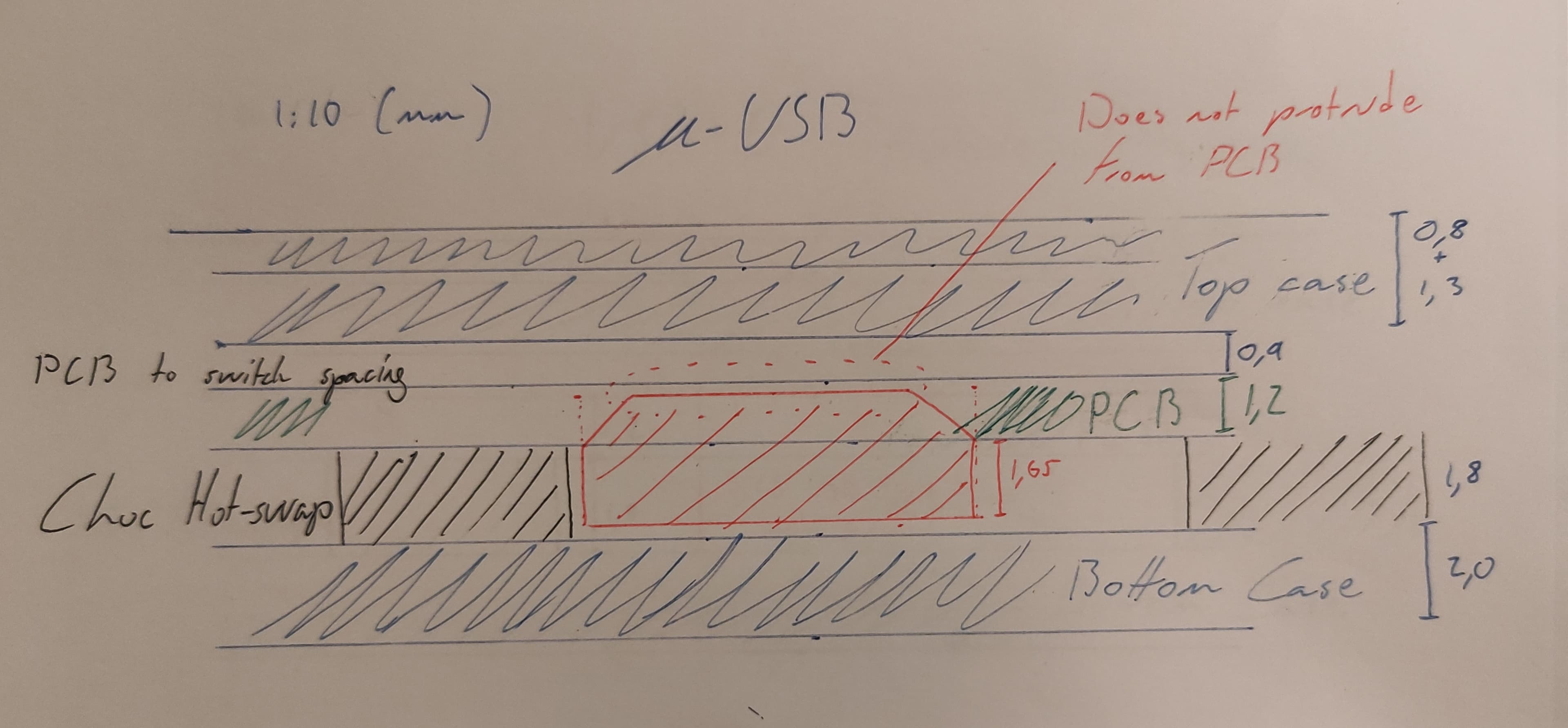 Borne V2 - A slim, wireless and split keyboard image 2