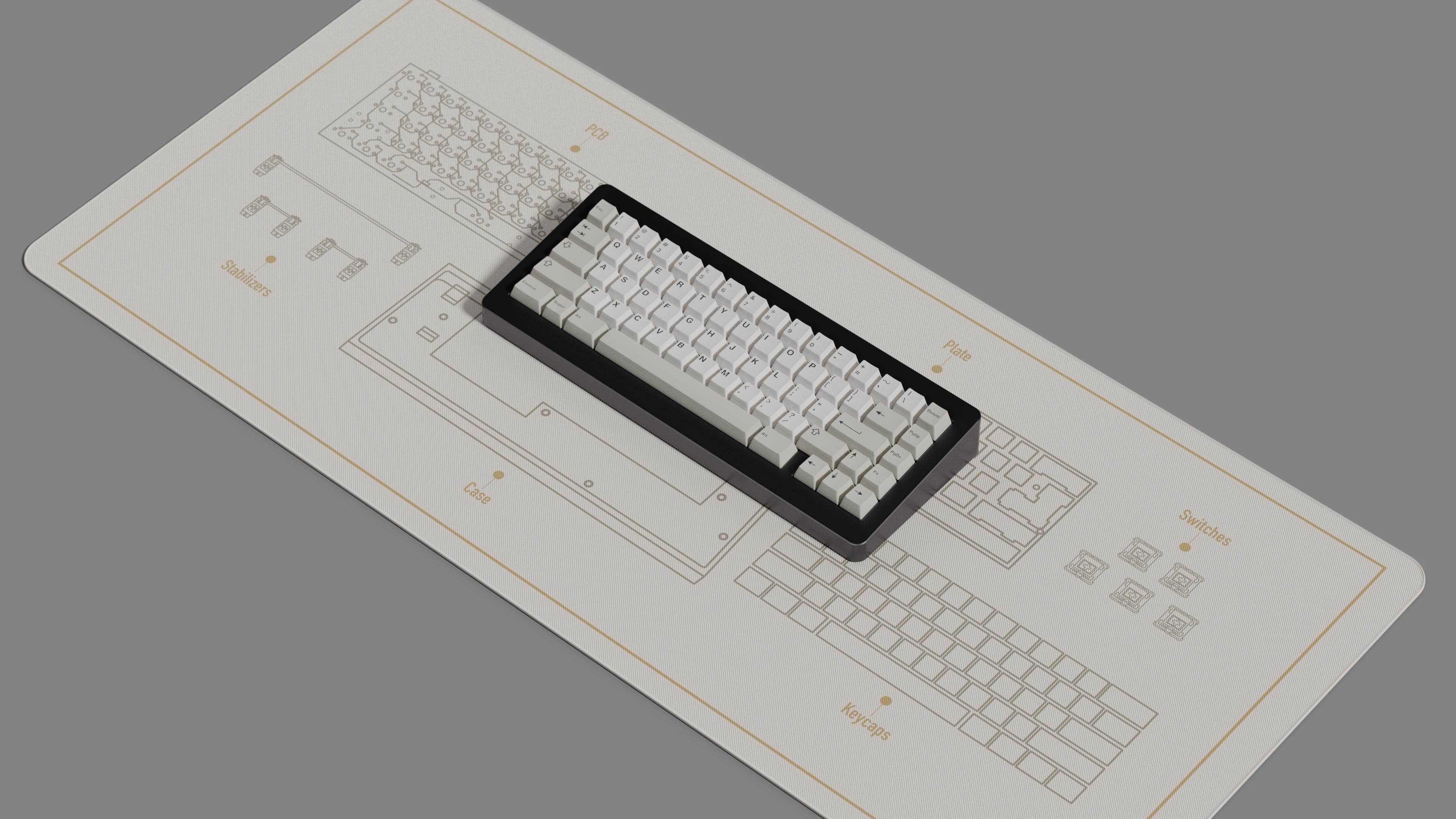 Keeb Anatomy Deskmat [Updated design base on feedback] image 16