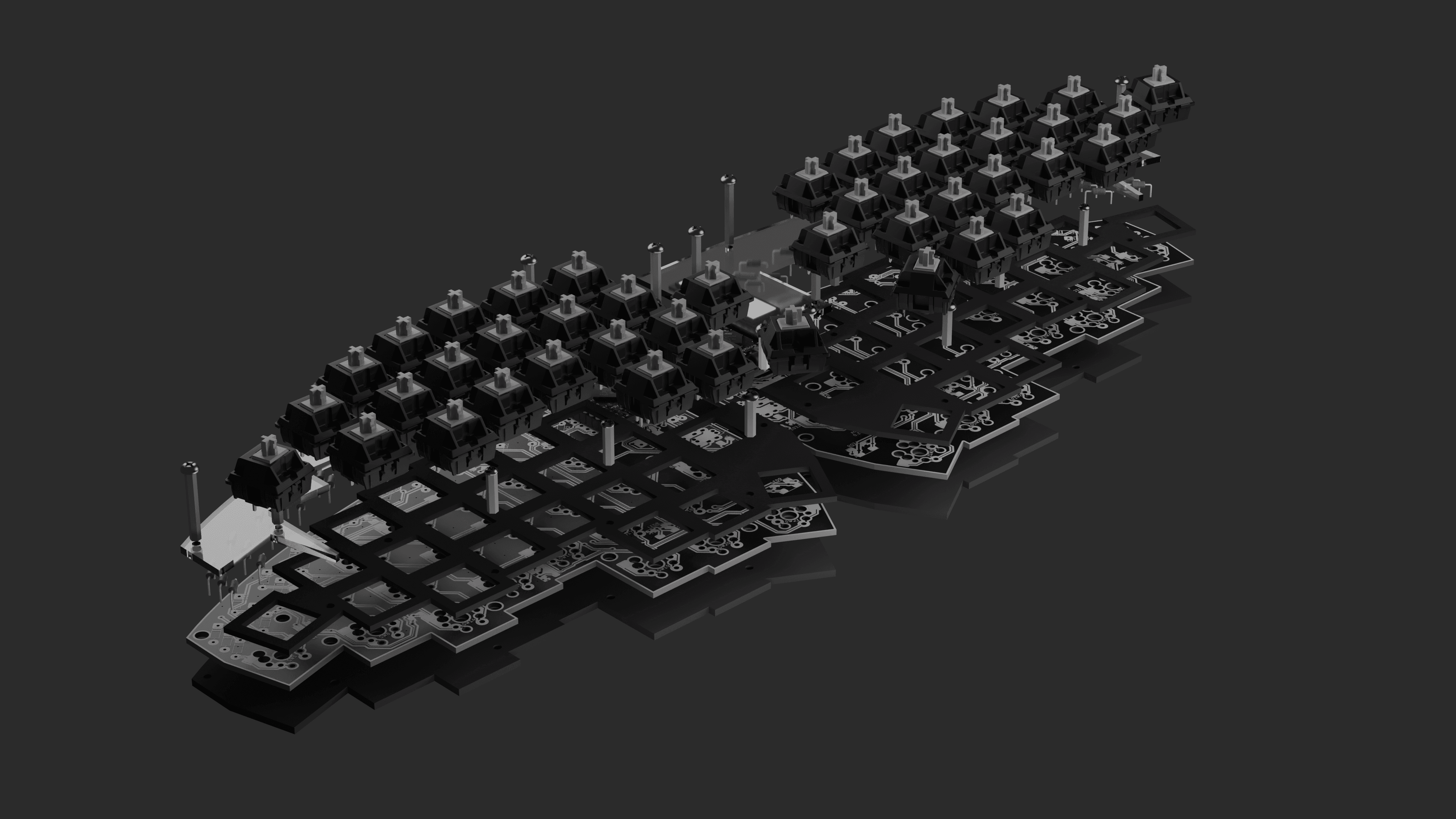 Ilex - Split Ergo with exposed components image 7