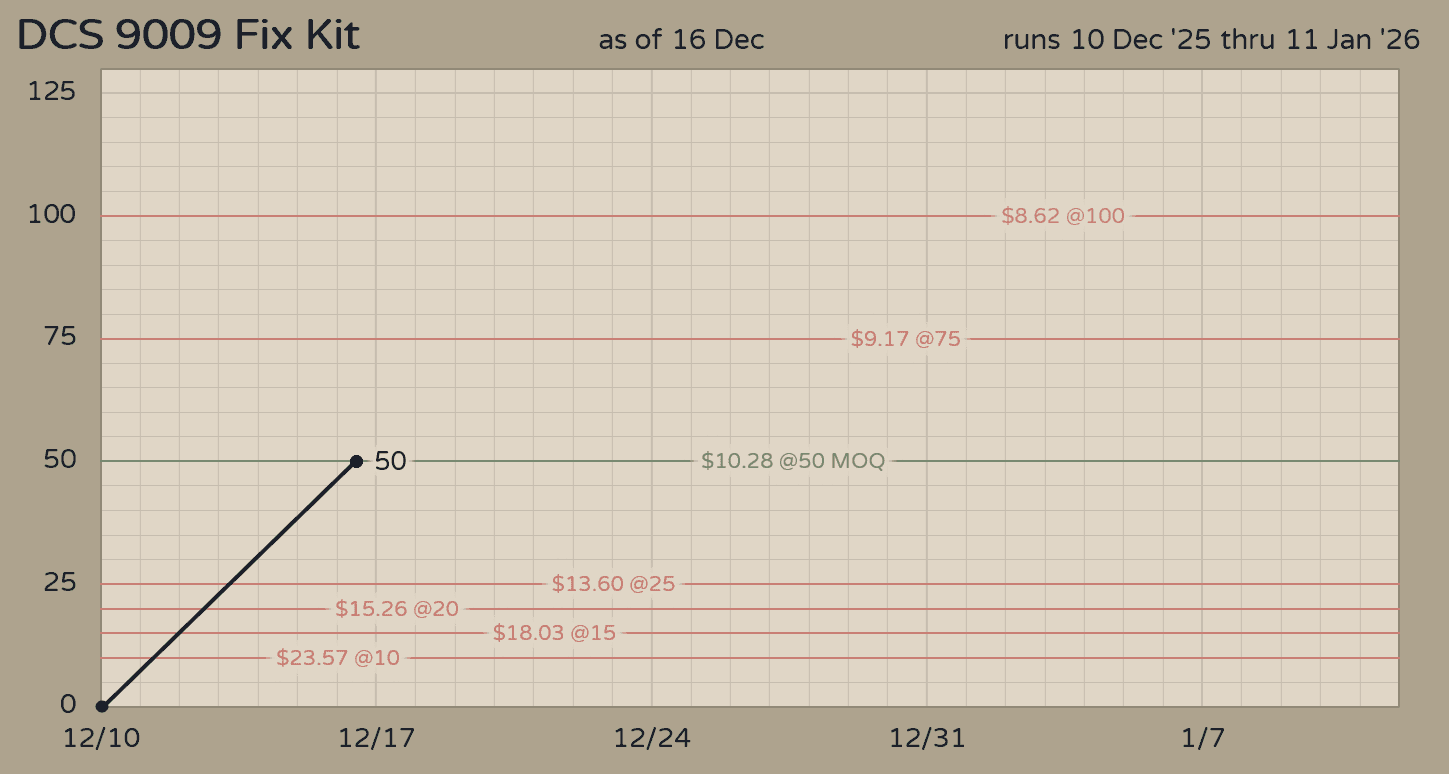 DCS 9009 Fix Kit (December 10th 25-Jan 11th 26) image 4
