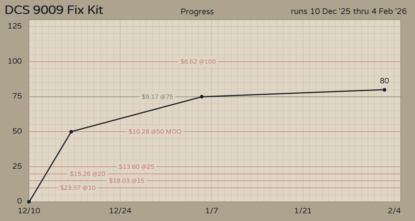 DCS 9009 Fix Kit (December 10th 25-Jan 11th 26) image 6